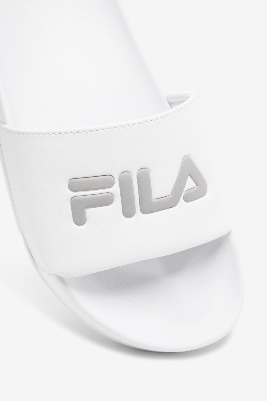FILA Men's Drifter 101 WHITE / WHITE / ATMOSPHERE | Men Sandals &amp; Slides