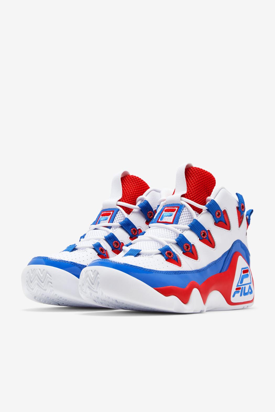 FILA Men's Grant Hill 1 125 WHITE / RED / PRINCE BLUE | Men Sneakers &amp; Lifestyle