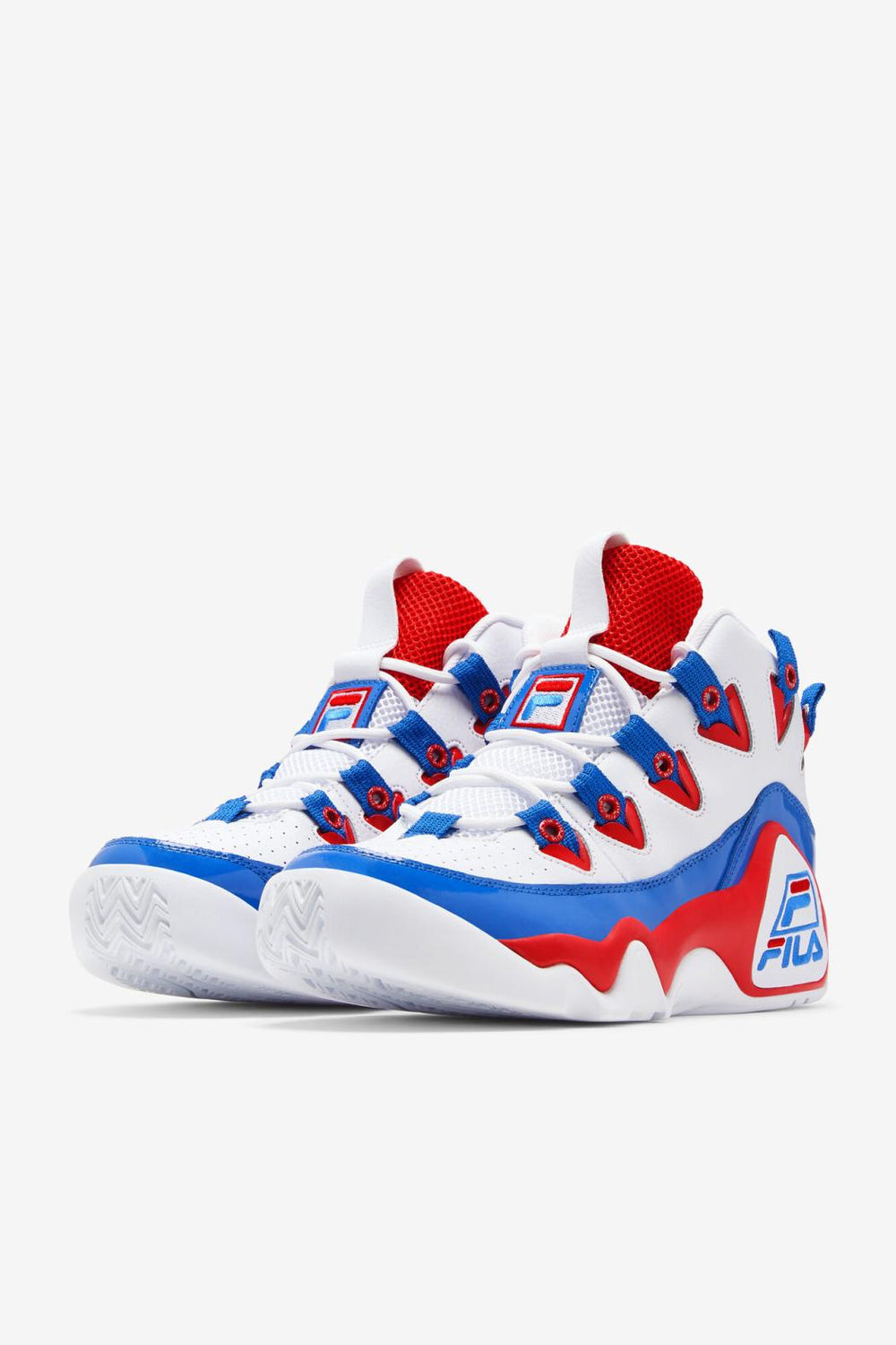 FILA Men's Grant Hill 1 125 WHITE / RED / PRINCE BLUE | Men Sneakers &amp; Lifestyle