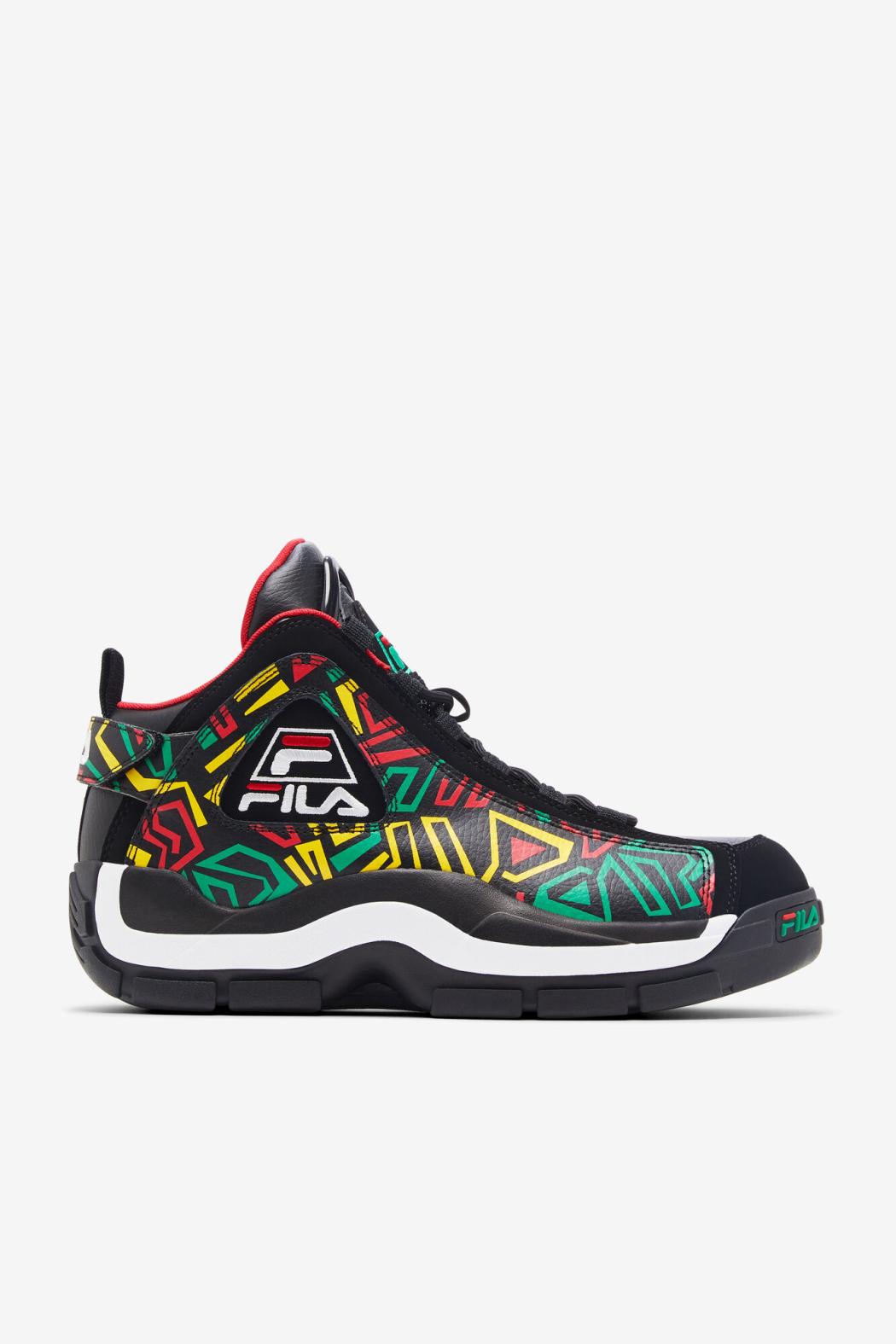 FILA Men's Grant Hill 2 041 BLACK / JELLY BEAN / LEMON | Men Sneakers &amp; Lifestyle