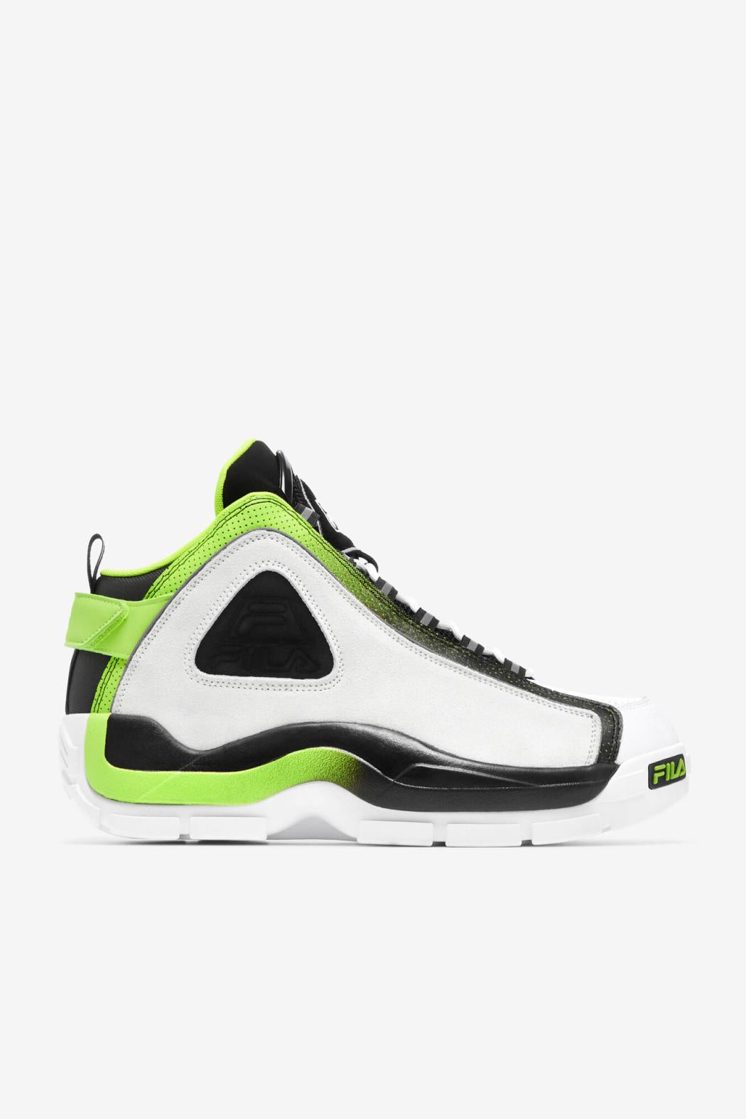 FILA Men's Grant Hill 2 116 WHITE / BLACK / ACID LIME | Men Sneakers &amp; Lifestyle