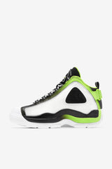 FILA Men's Grant Hill 2 116 WHITE / BLACK / ACID LIME | Men Sneakers &amp; Lifestyle
