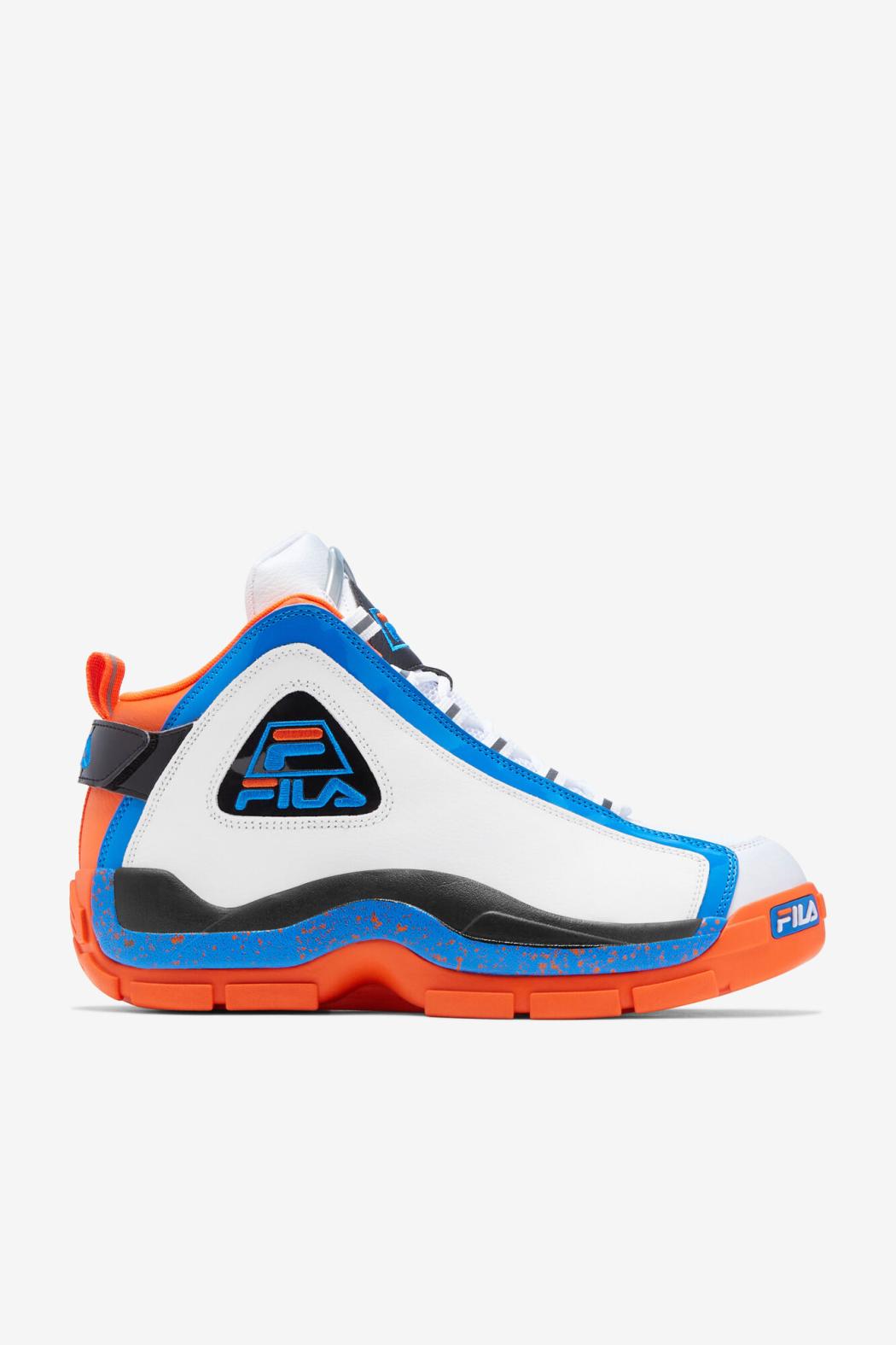 FILA Men's Grant Hill 2 132 WHITE / ELECTRIC BLUE / RED ORANGE | Men Grant Hill