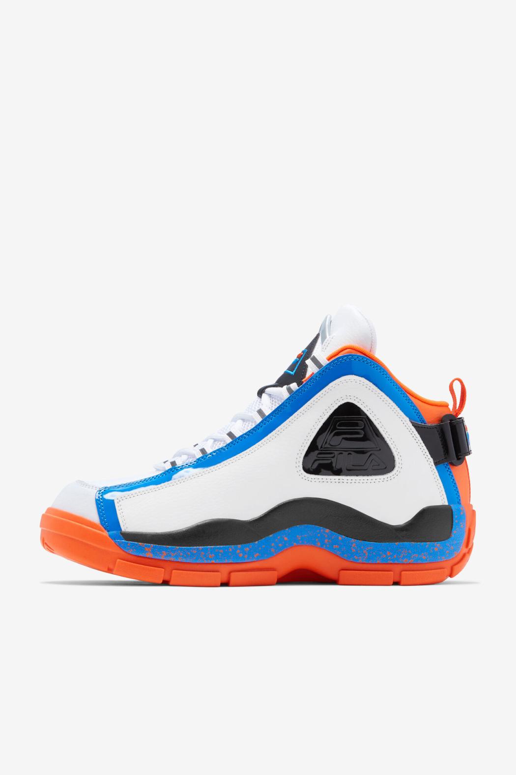 FILA Men's Grant Hill 2 132 WHITE / ELECTRIC BLUE / RED ORANGE | Men Grant Hill