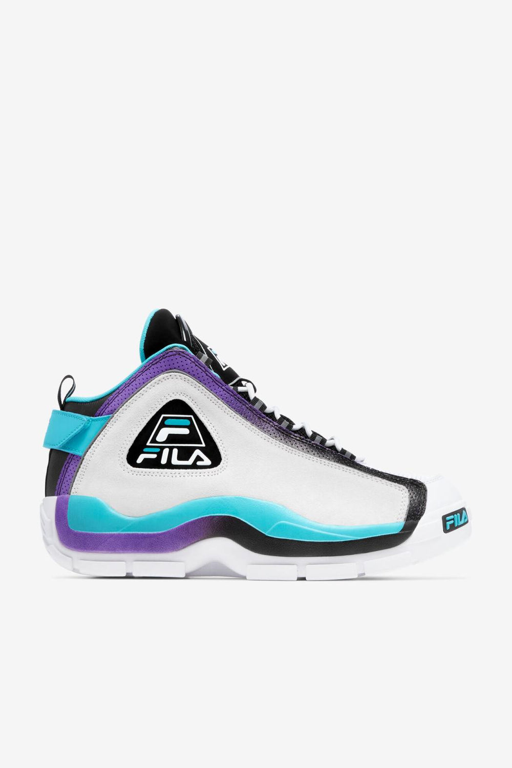 FILA Men's Grant Hill 2 148 WHITE / SCUBA BLUE / ELECTRIC PURPLE | Men Sneakers &amp; Lifestyle