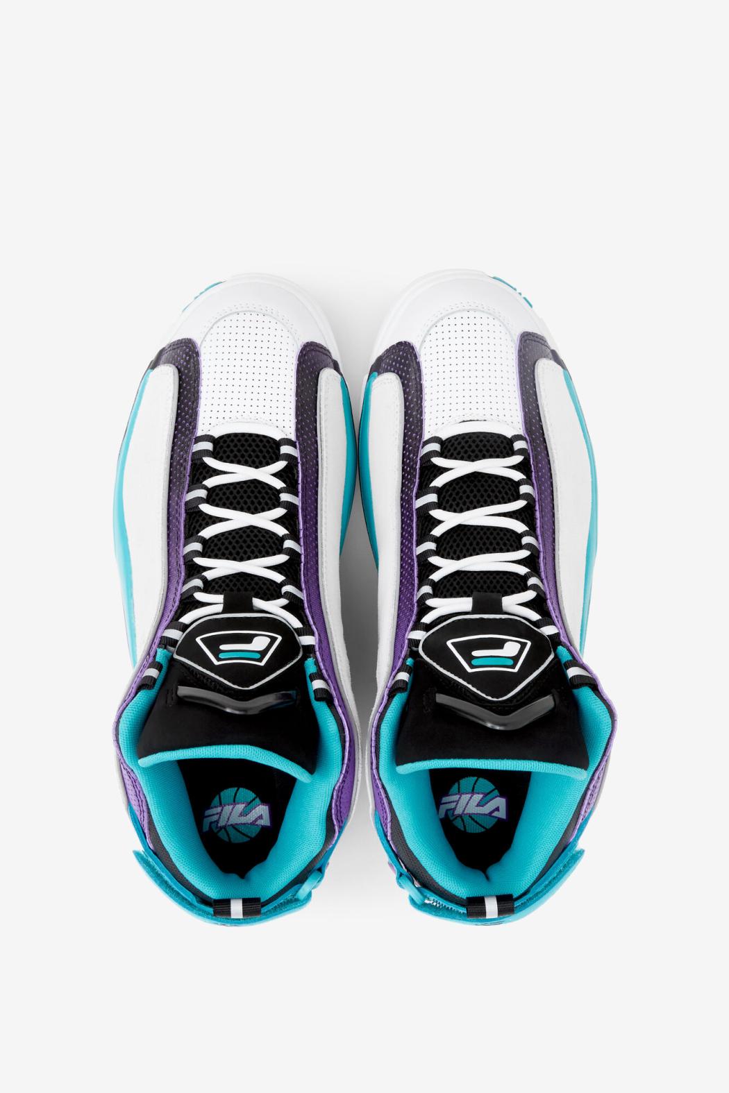FILA Men's Grant Hill 2 148 WHITE / SCUBA BLUE / ELECTRIC PURPLE | Men Sneakers &amp; Lifestyle