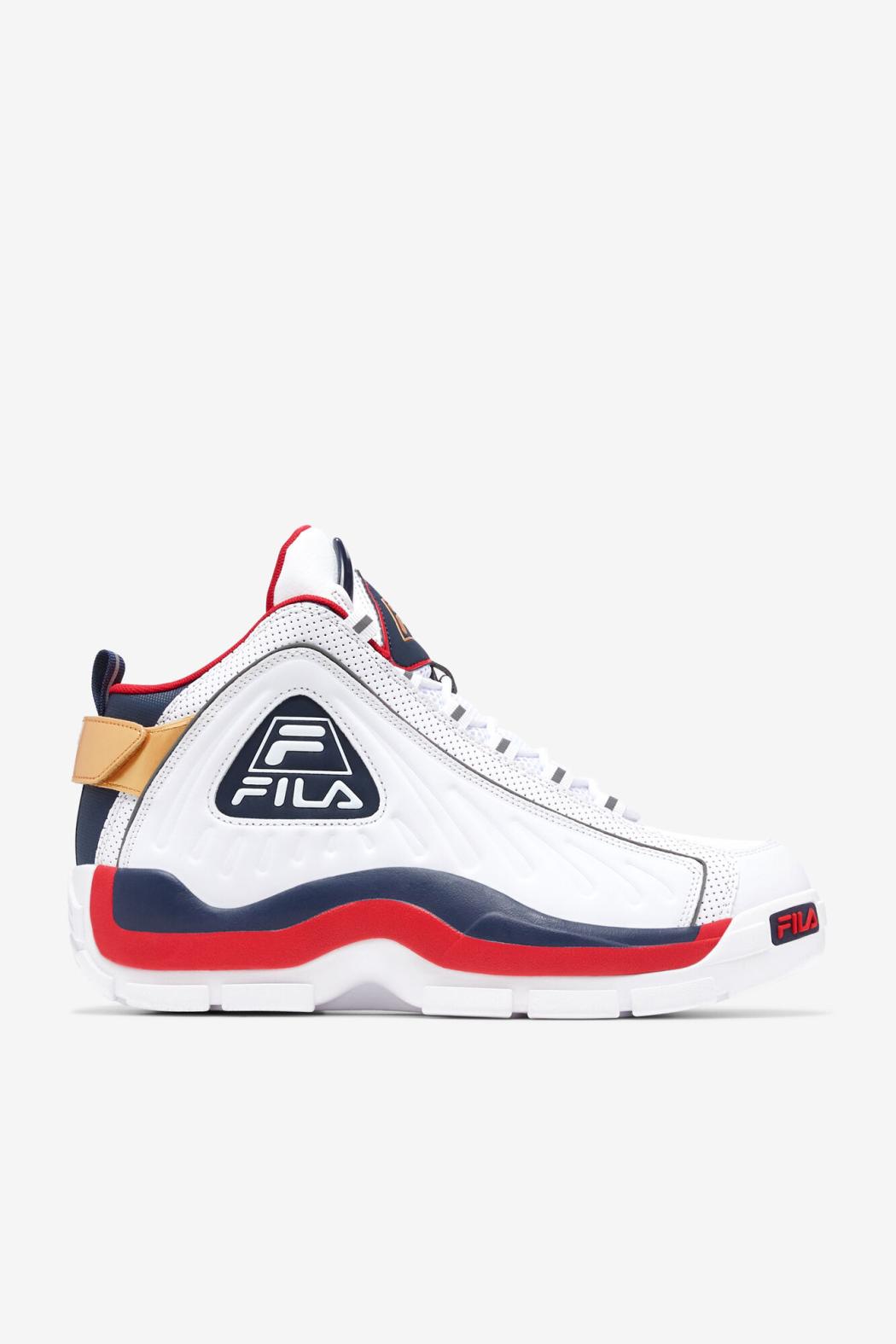FILA Men's Grant Hill 2 Game Break 125 WHITE / DRESS BLUES / FILA RED | Men Sneakers &amp; Lifestyle