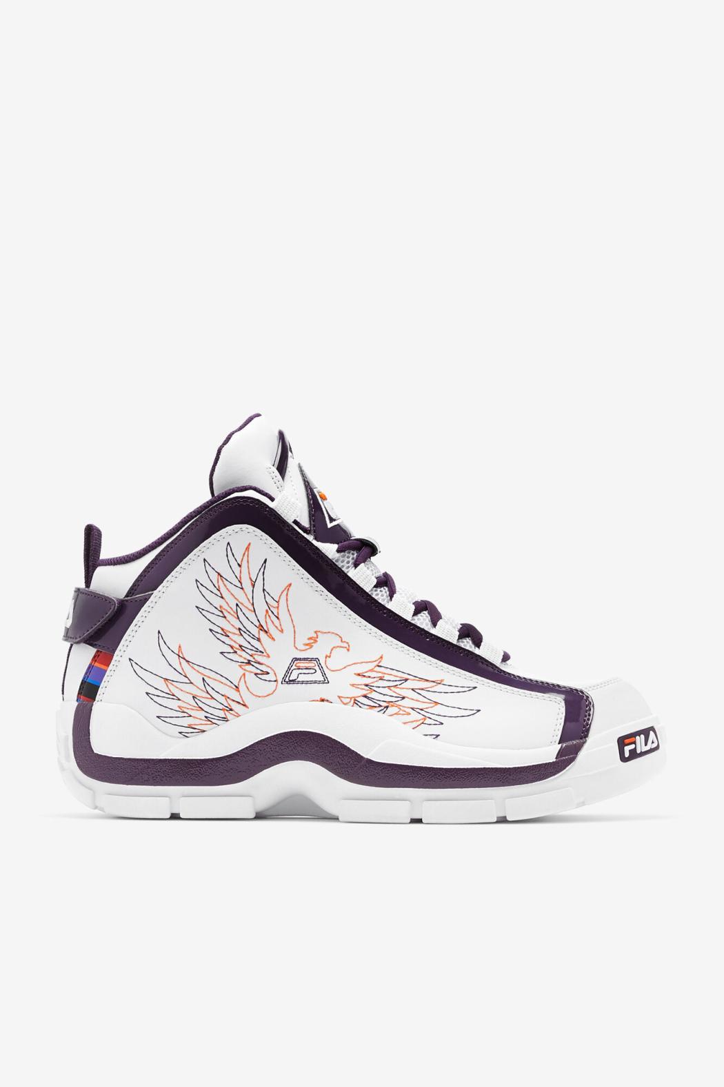 FILA Men's Grant Hill 2 History 133 WHITE / PURPLE PENNANT / VIBRANT ORANGE | Men Grant Hill
