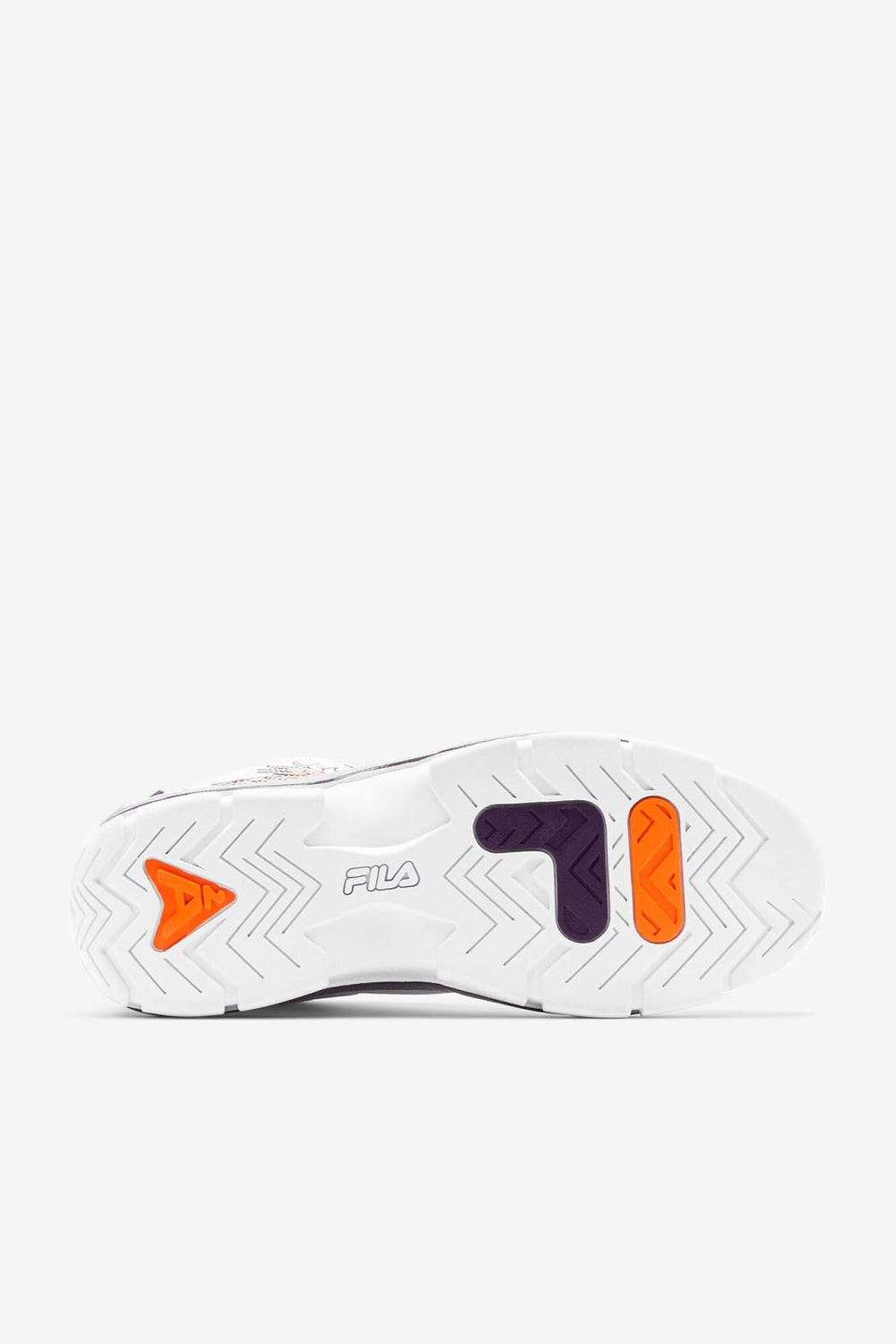 FILA Men's Grant Hill 2 History 133 WHITE / PURPLE PENNANT / VIBRANT ORANGE | Men Grant Hill