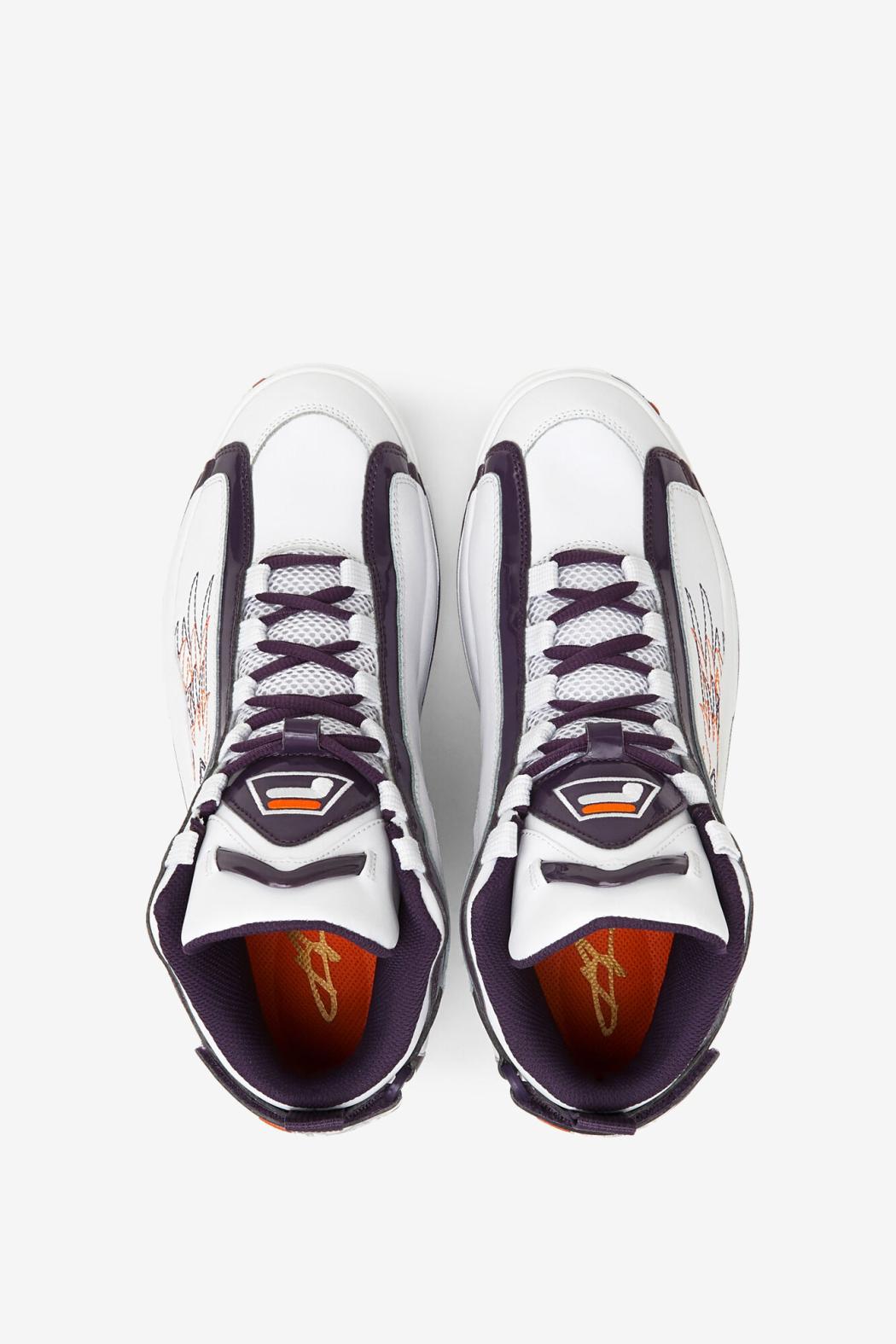 FILA Men's Grant Hill 2 History 133 WHITE / PURPLE PENNANT / VIBRANT ORANGE | Men Grant Hill