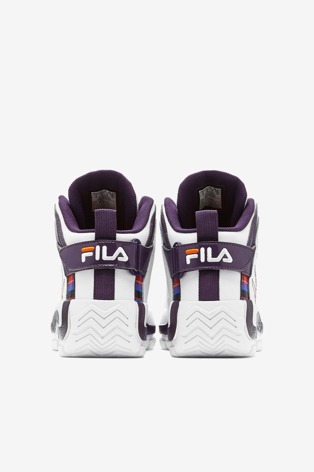 FILA Men's Grant Hill 2 History 133 WHITE / PURPLE PENNANT / VIBRANT ORANGE | Men Grant Hill