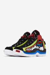 FILA Men's Grant Hill 2 Racing 048 BLACK / LIME PUNCH / PRINCE BLUE | Men Sneakers