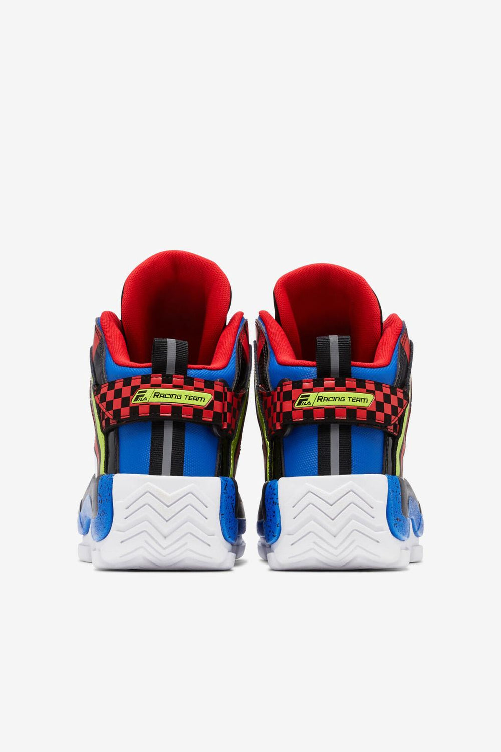 FILA Men's Grant Hill 2 Racing 048 BLACK / LIME PUNCH / PRINCE BLUE | Men Sneakers