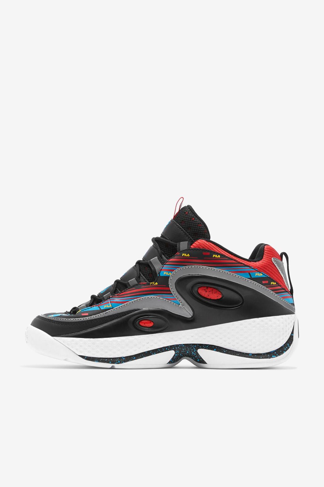 FILA Men's Grant Hill 3 027 BLACK / CAPRI BREEZE / FILA RED | Men Sneakers &amp; Lifestyle