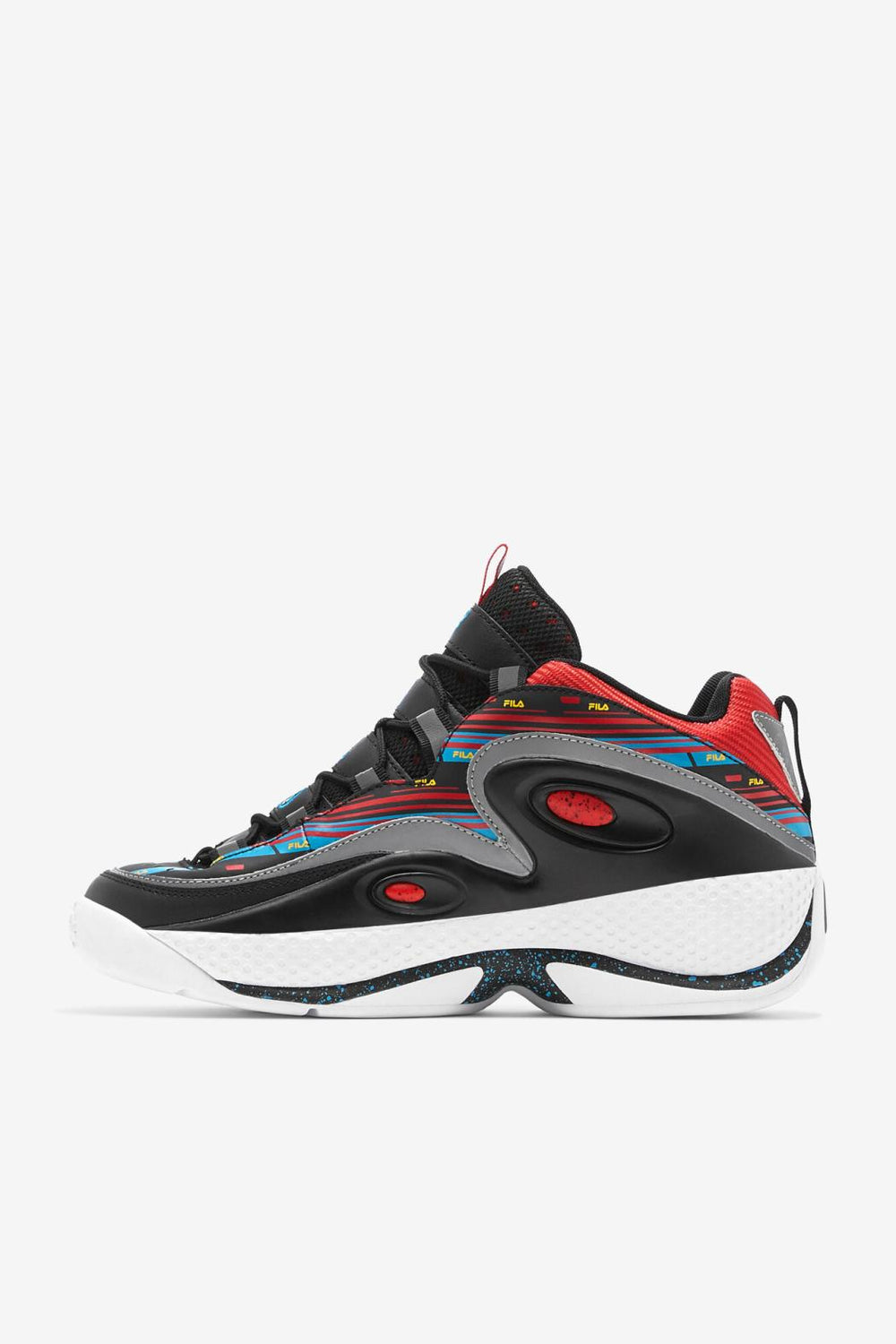 FILA Men's Grant Hill 3 027 BLACK / CAPRI BREEZE / FILA RED | Men Sneakers &amp; Lifestyle