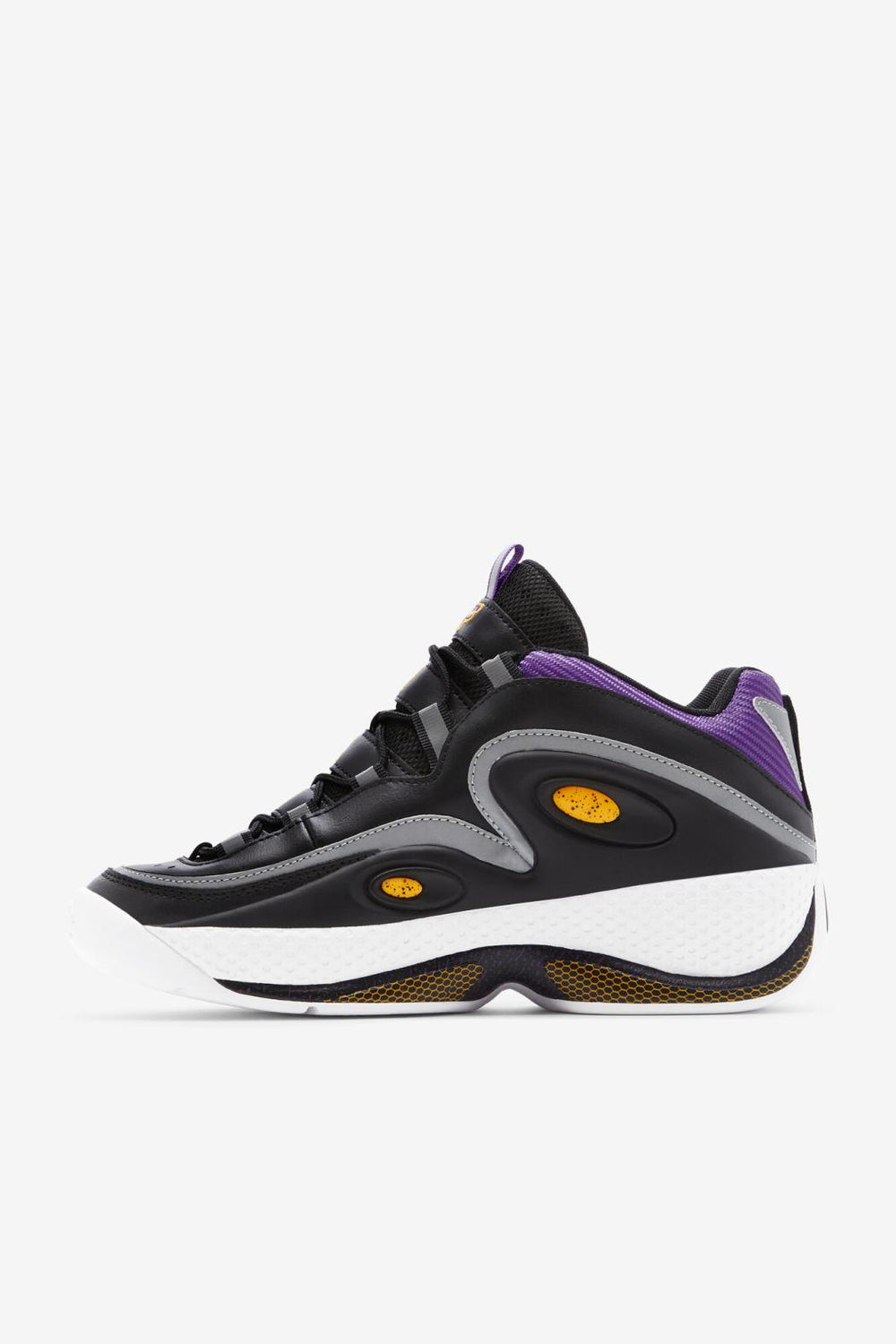 FILA Men's Grant Hill 3 043 BLACK / GOLD FUSION / ELECTRIC PURPLE | Men Grant Hill