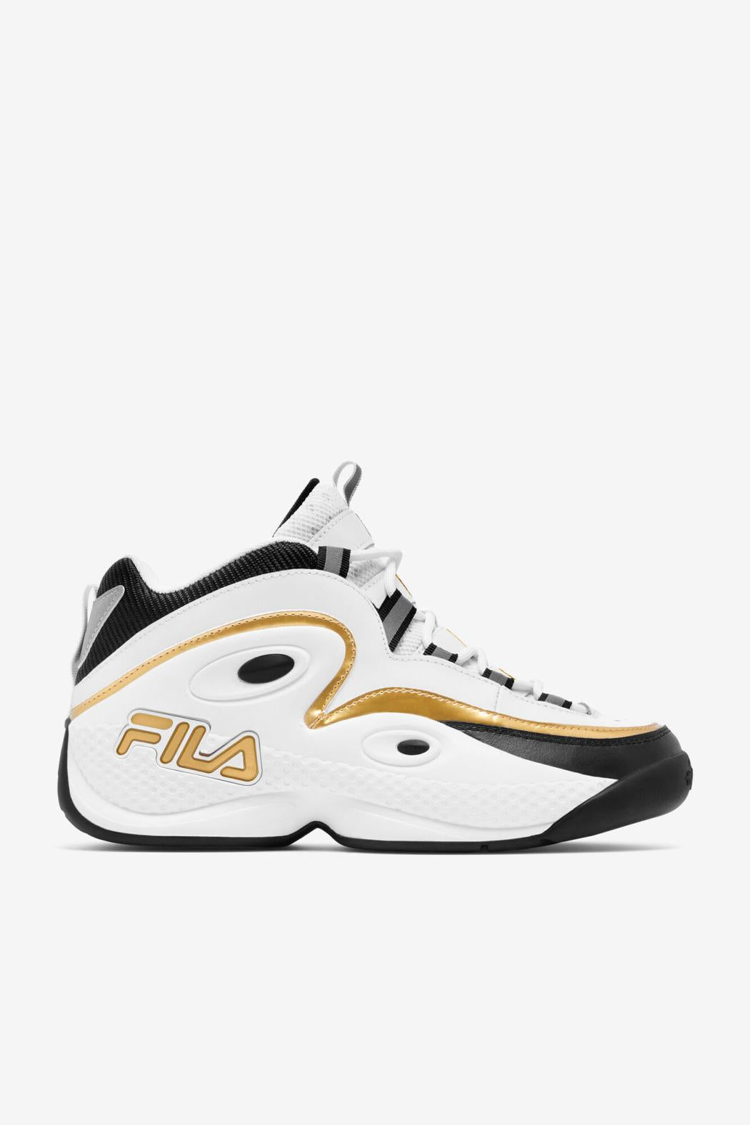 FILA Men's Grant Hill 3 115 WHITE / BLACK / METALLIC GOLD | Men Sneakers &amp; Lifestyle