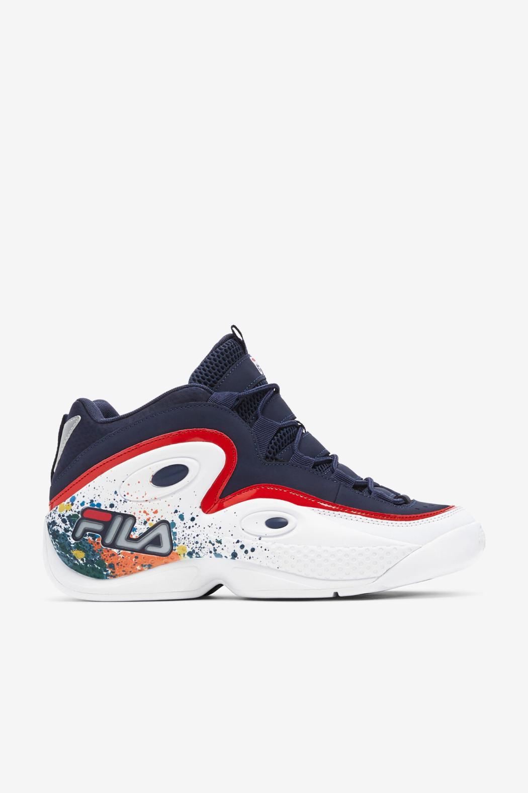 FILA Men's Grant Hill 3 DIY 422 FILA NAVY / MULTI / WHITE | Men Grant Hill