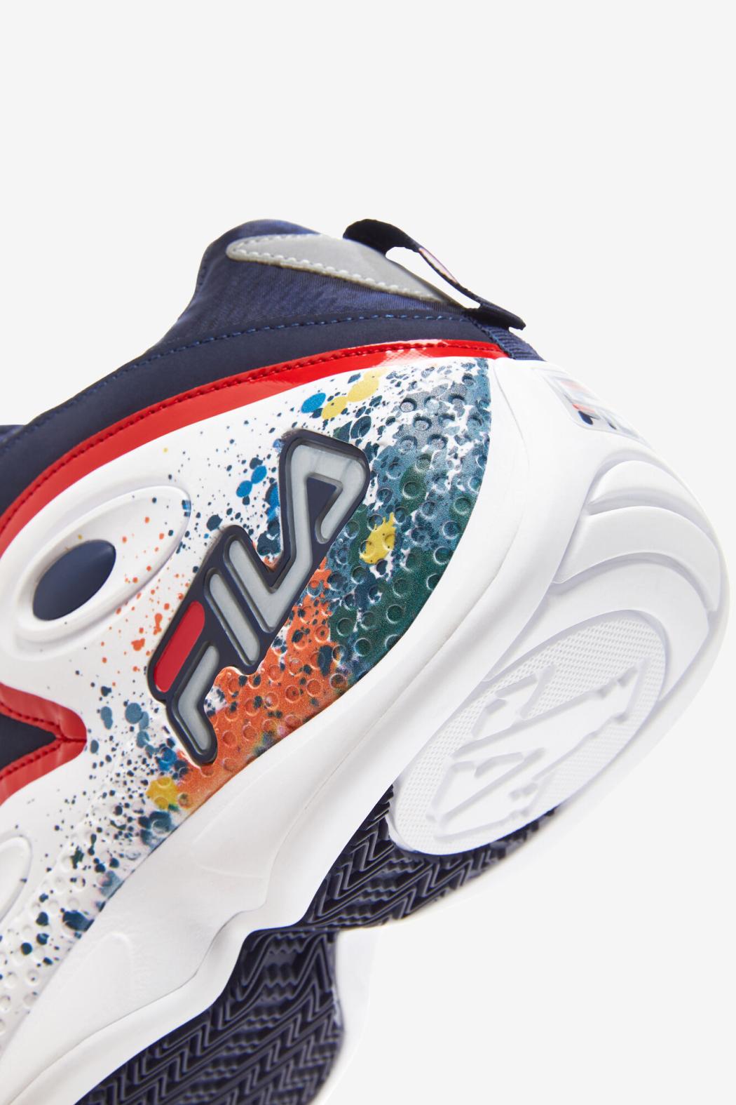 FILA Men's Grant Hill 3 DIY 422 FILA NAVY / MULTI / WHITE | Men Grant Hill