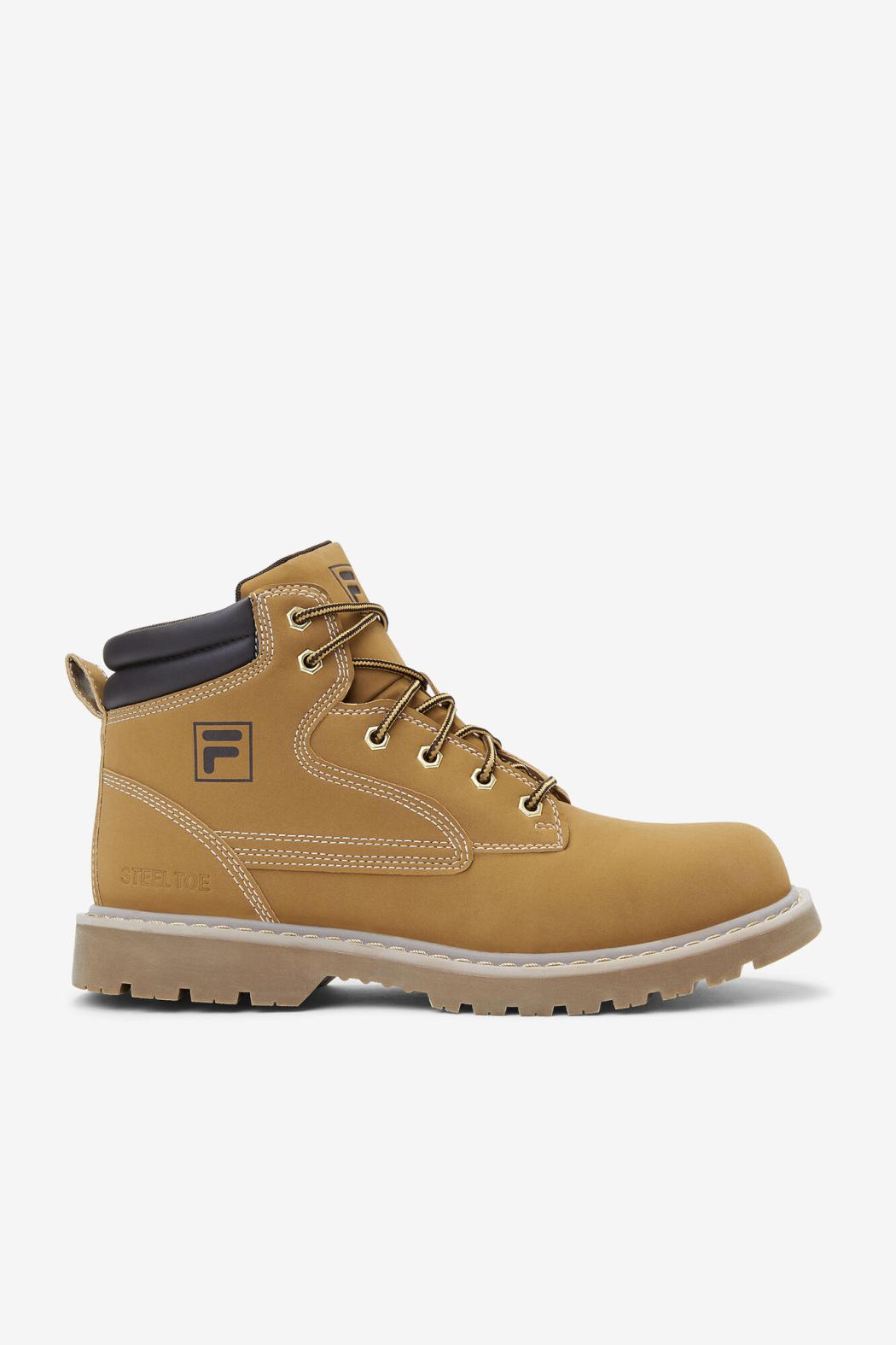 FILA Men's Landing Steel Toe Boot WHEAT/ESPRSO/GM | Men Steel Toe Shoes