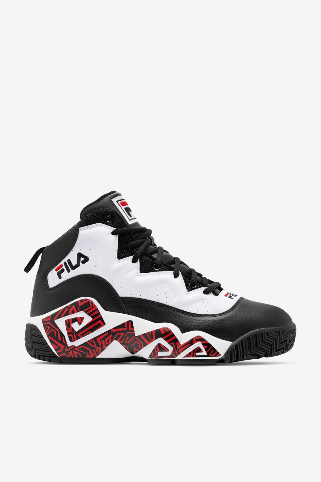 FILA Men's MB 014 BLACK / WHITE / FILA RED | Men Sneakers &amp; Lifestyle