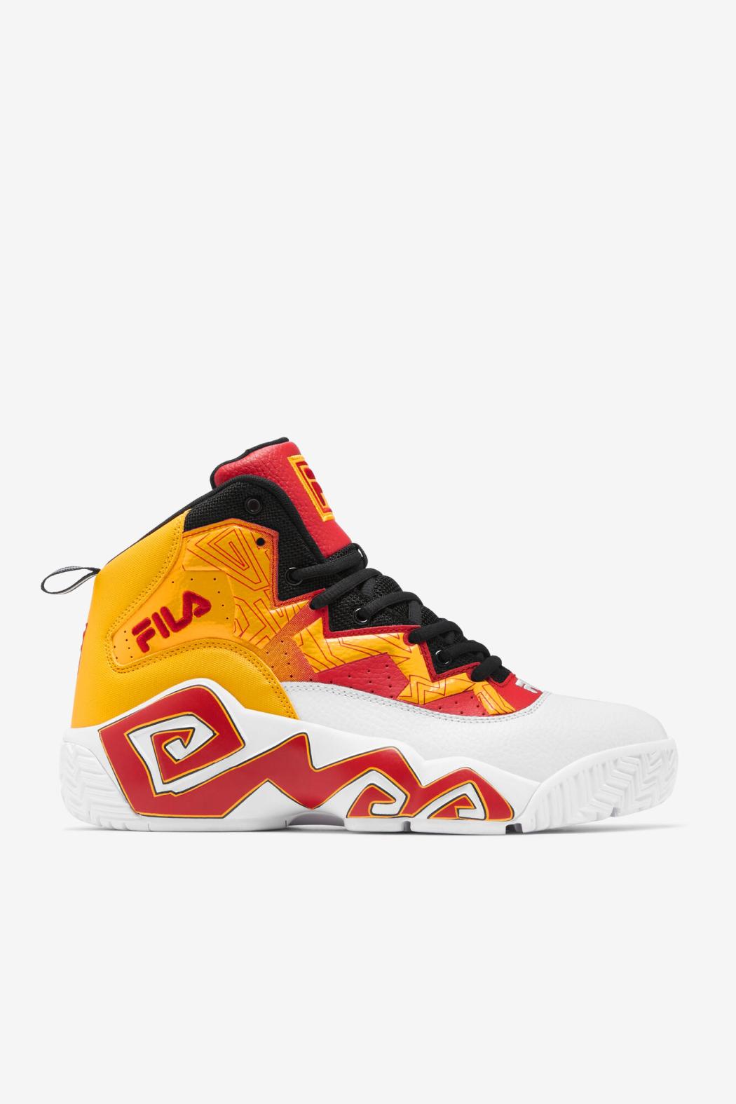 FILA Men's MB 123 WHITE / GOLD FUSION / RED | Men Sneakers &amp; Lifestyle