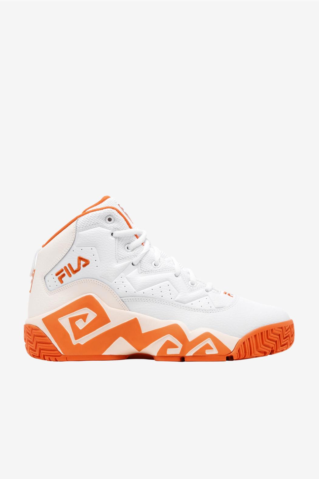 FILA Men's MB 128 WHITE / MANDARIN RED / GARDENIA | Men Sneakers &amp; Lifestyle