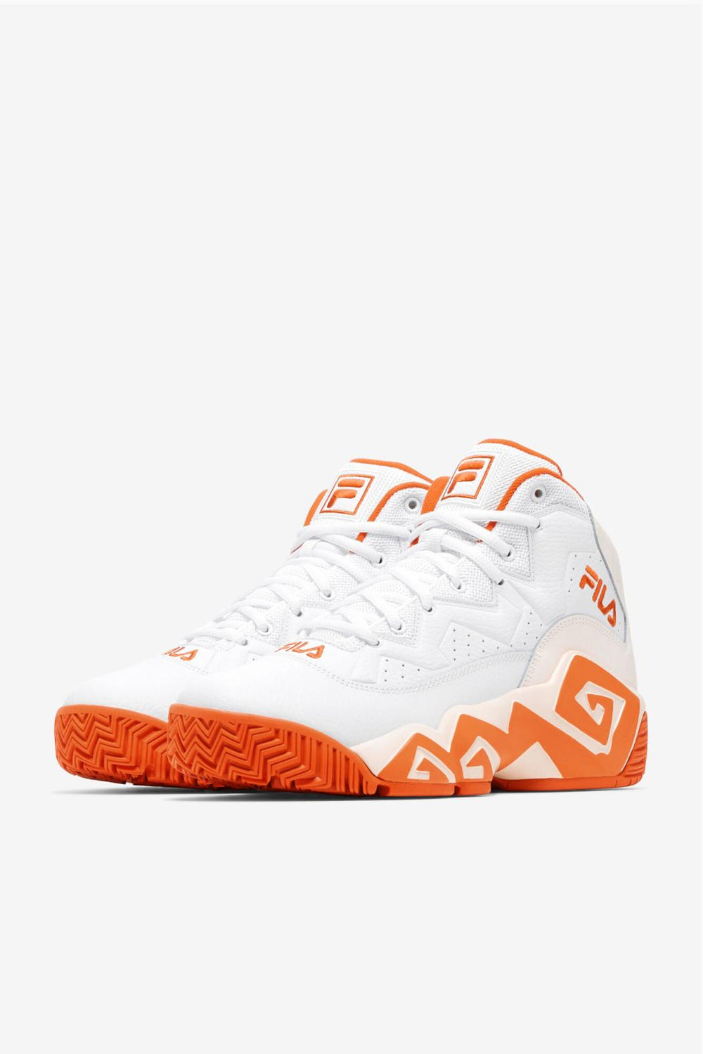 FILA Men's MB 128 WHITE / MANDARIN RED / GARDENIA | Men Sneakers &amp; Lifestyle