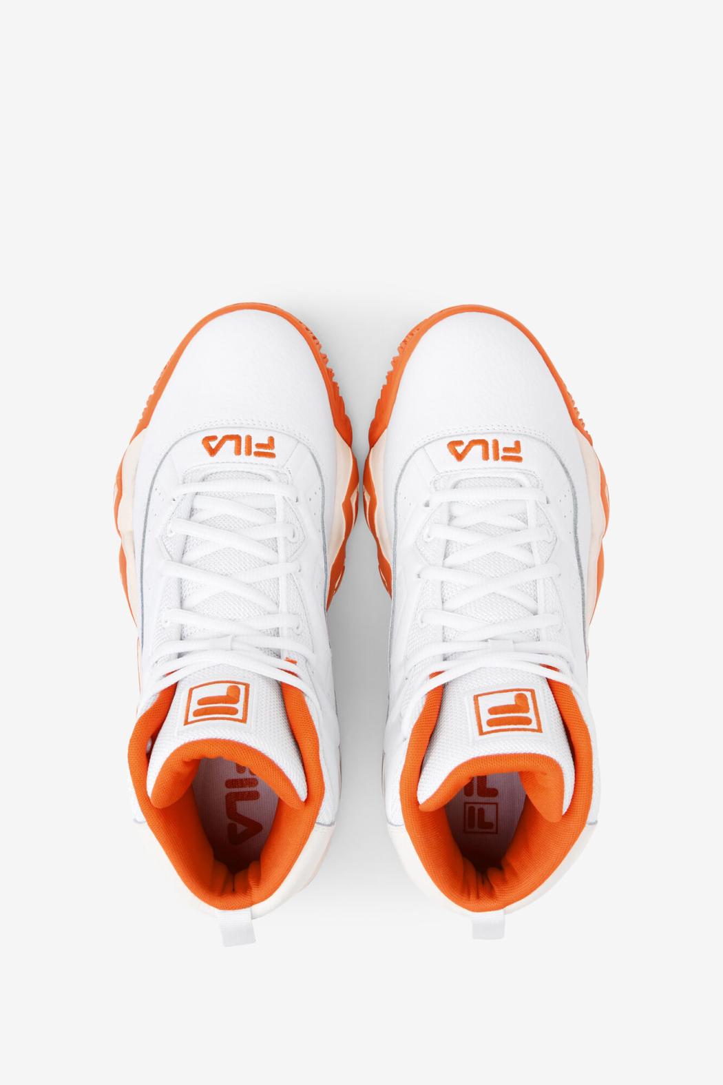 FILA Men's MB 128 WHITE / MANDARIN RED / GARDENIA | Men Sneakers &amp; Lifestyle