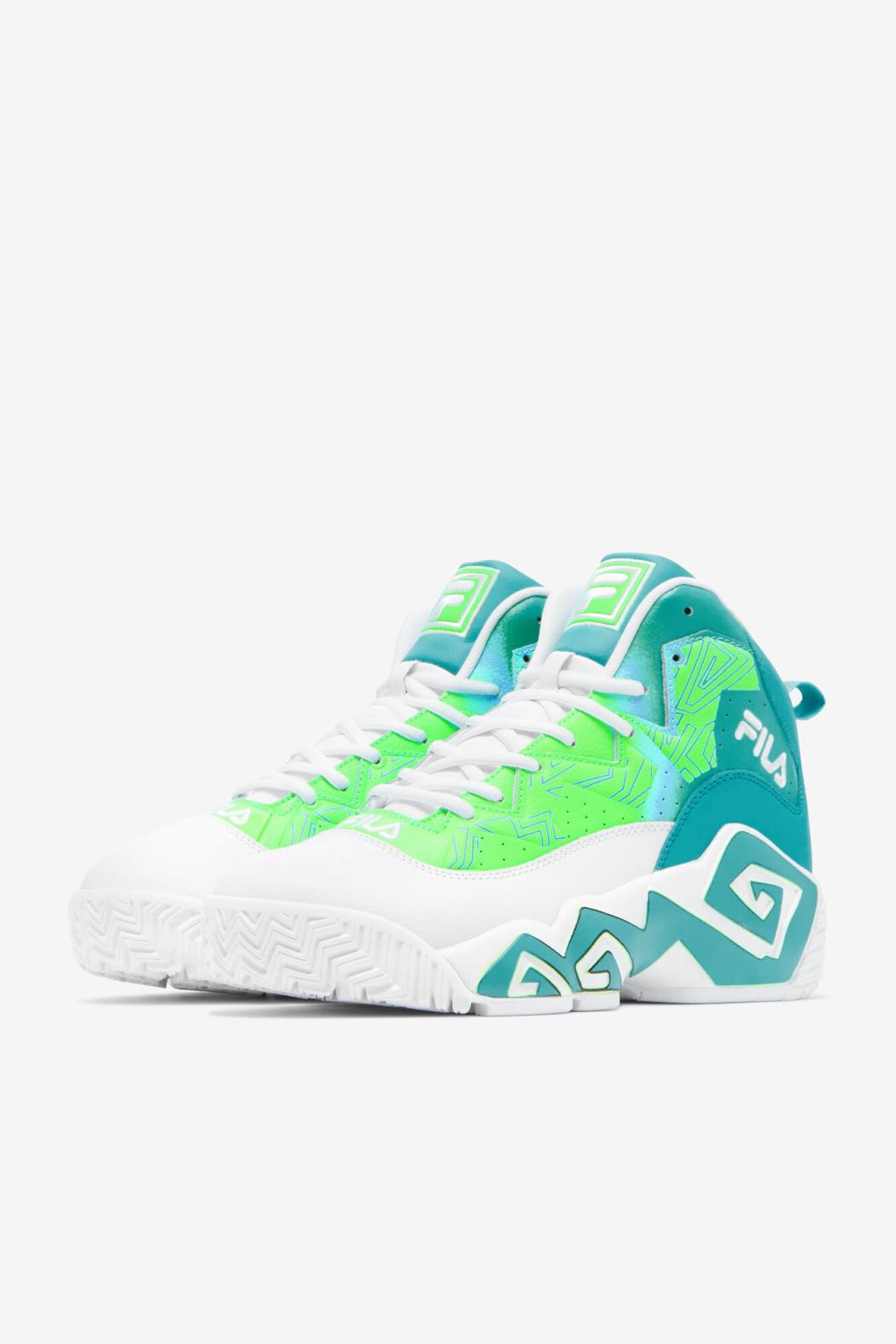 FILA Men's MB 142 WHITE / CERAMIC / GREEN GECKO | Men Sneakers &amp; Lifestyle