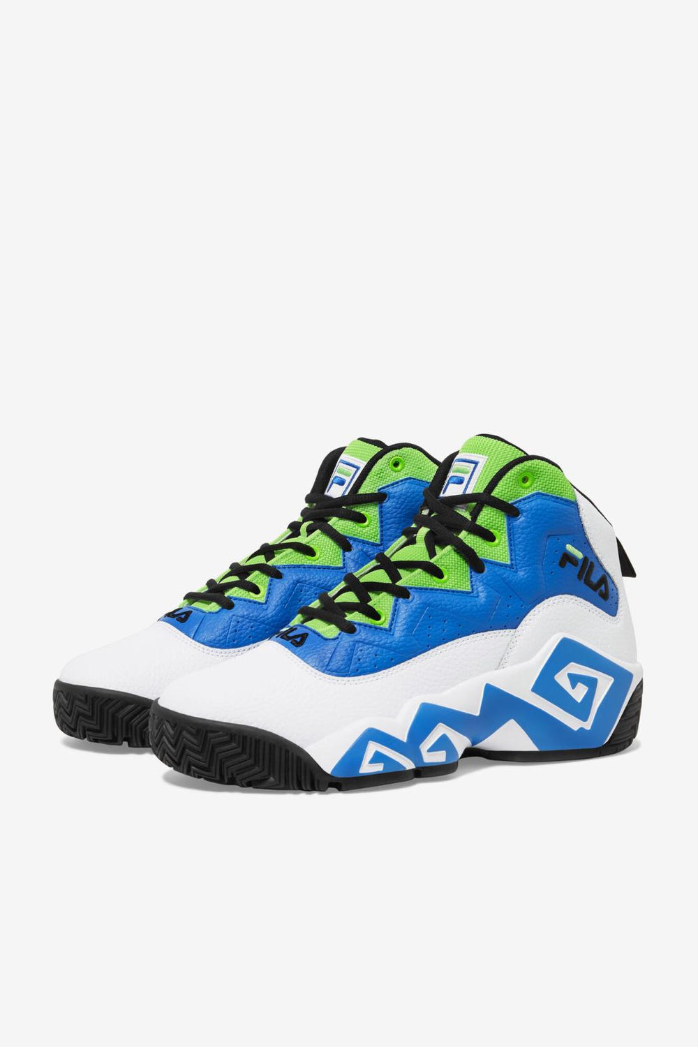 FILA Men's MB 143 WHITE / ELECTRIC BLUE / GREEN GECKO | Men Sneakers &amp; Lifestyle