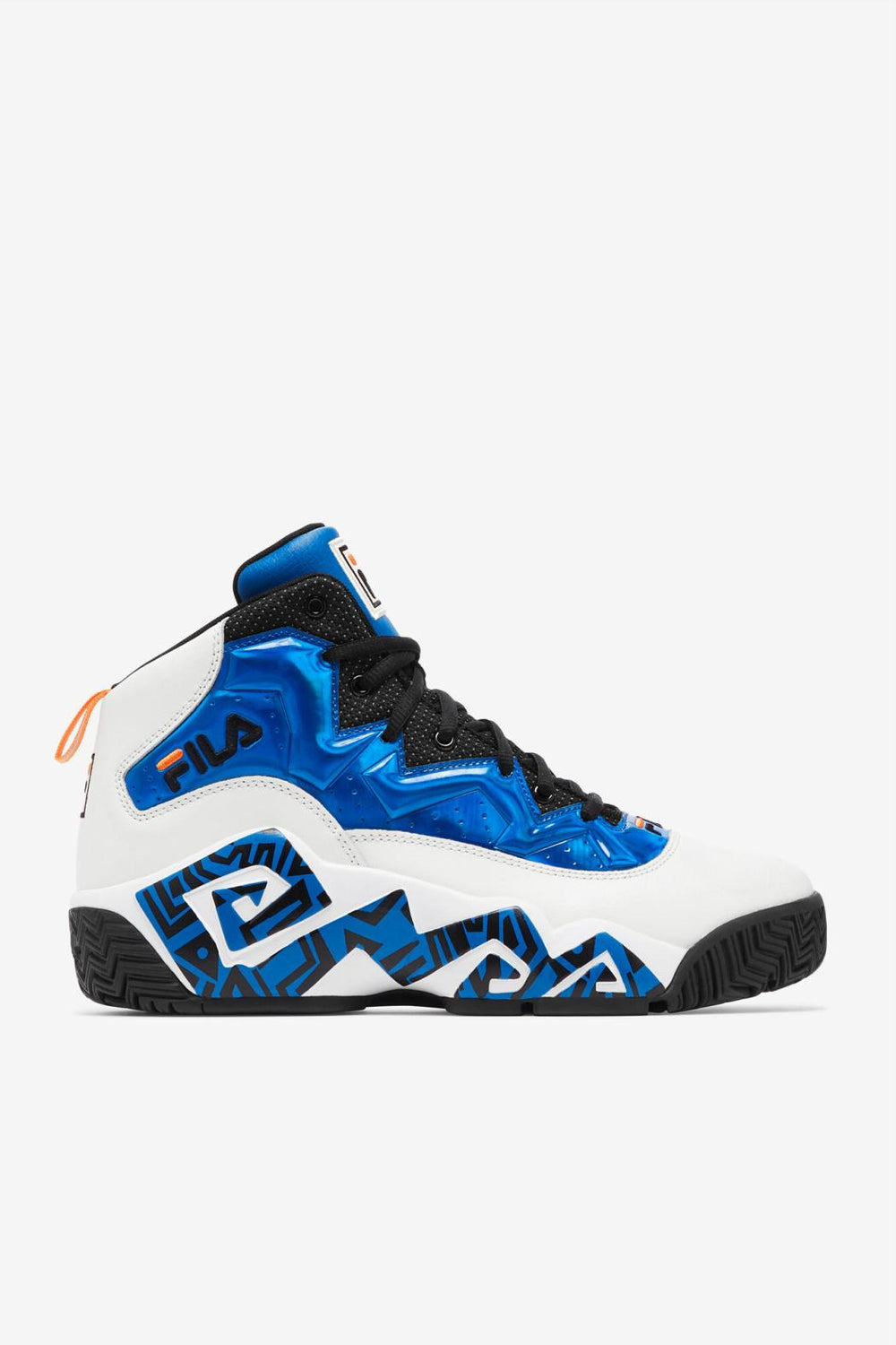 FILA Men's MB Night Walk 132 WHISPER WHITE / PRINCESS BLUE / VIBRANT ORANGE | Men Sneakers &amp; Lifestyle