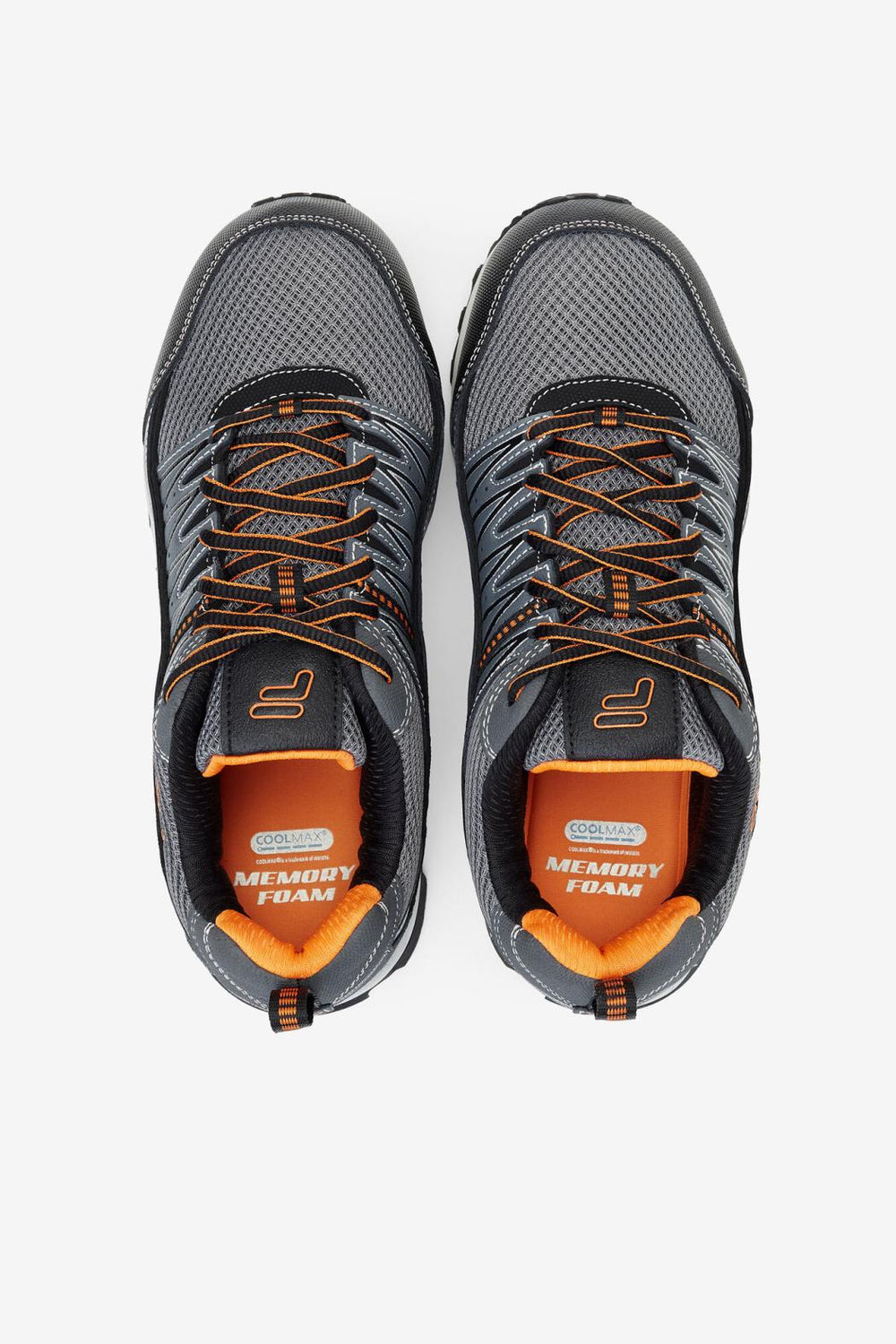 FILA Men's Memory All Terrain Peak Composite Toe Shoe 054 CASTLEROCK / BLACK / VIBRANT ORANGE | Men Composite Toe Shoes