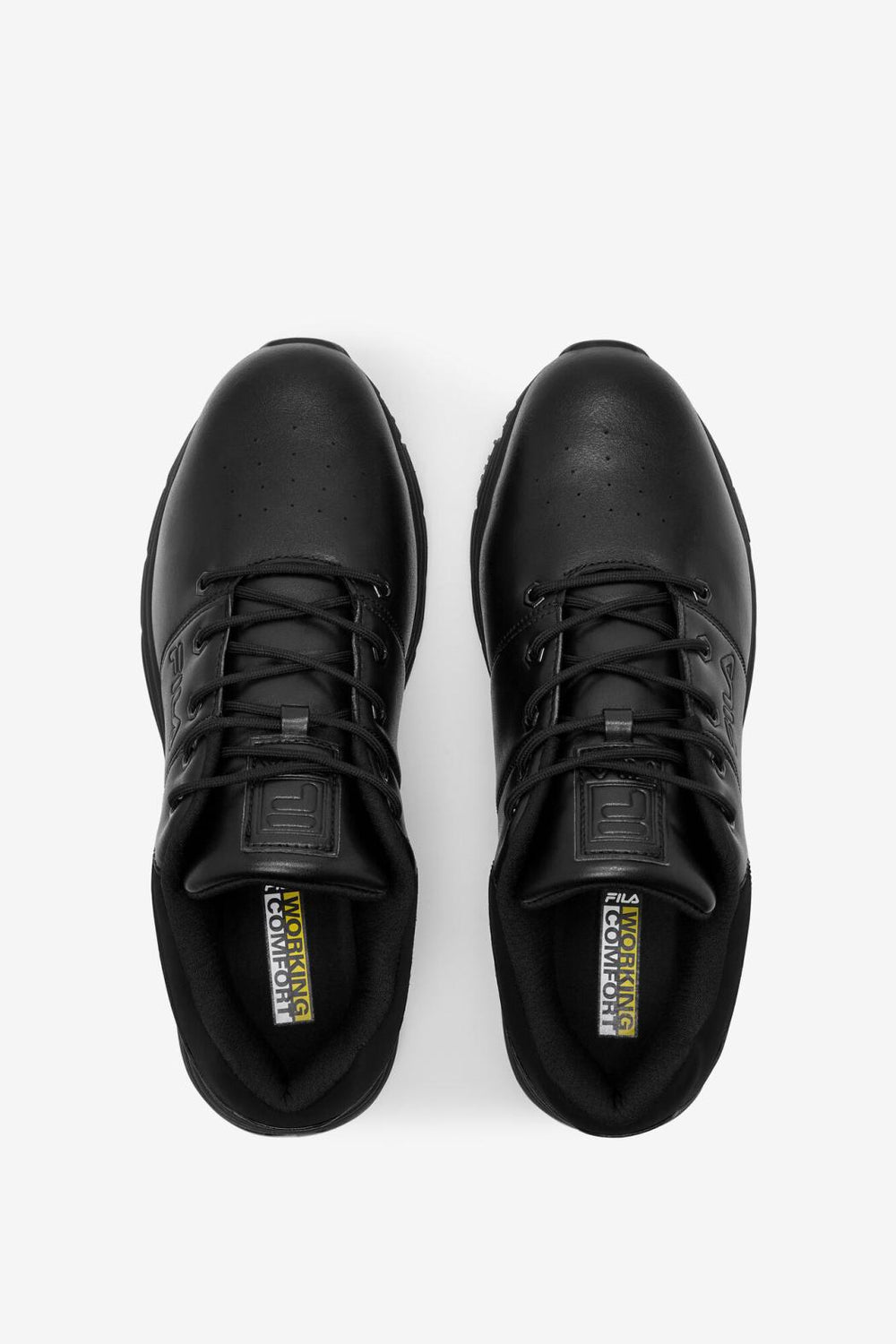 FILA Men's Memory Breach Slip Resistant Steel Toe Shoe 001 BLACK / BLACK / BLACK | Men Steel Toe Shoes