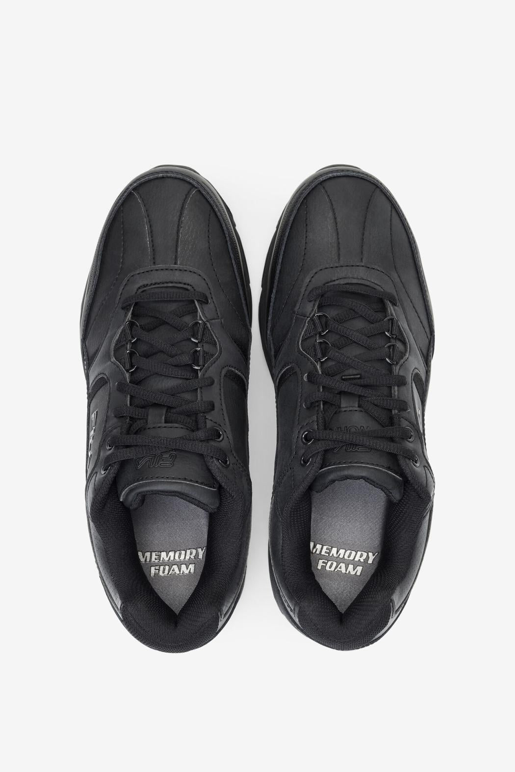 FILA Men's Memory Workshift Slip Resistant Steel Toe Shoe 001 BLACK / BLACK / BLACK | Men Steel Toe Shoes