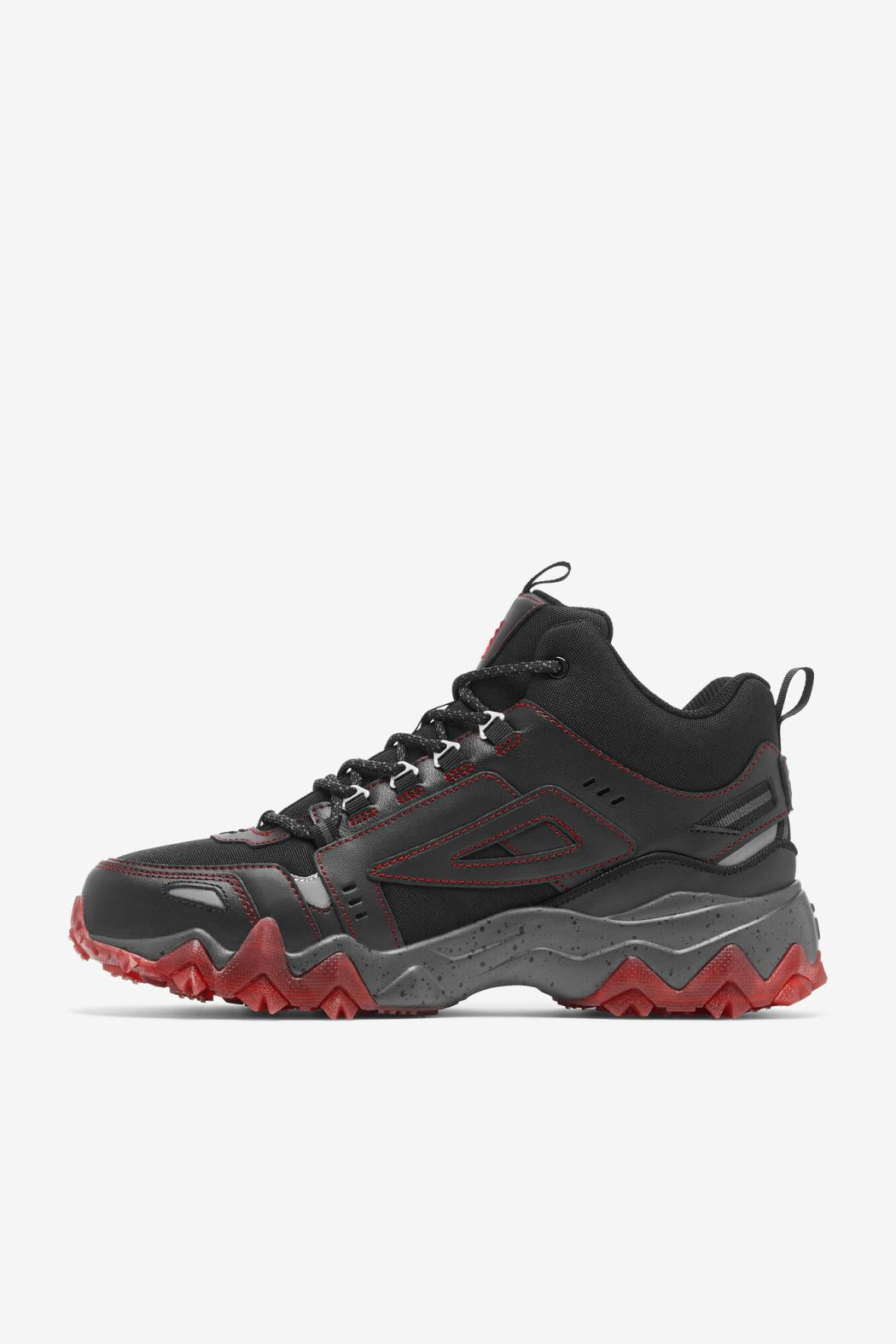 FILA Men's Oakmont Tr Mid 023 BLACK / BLACK / FILA RED | Men Boots
