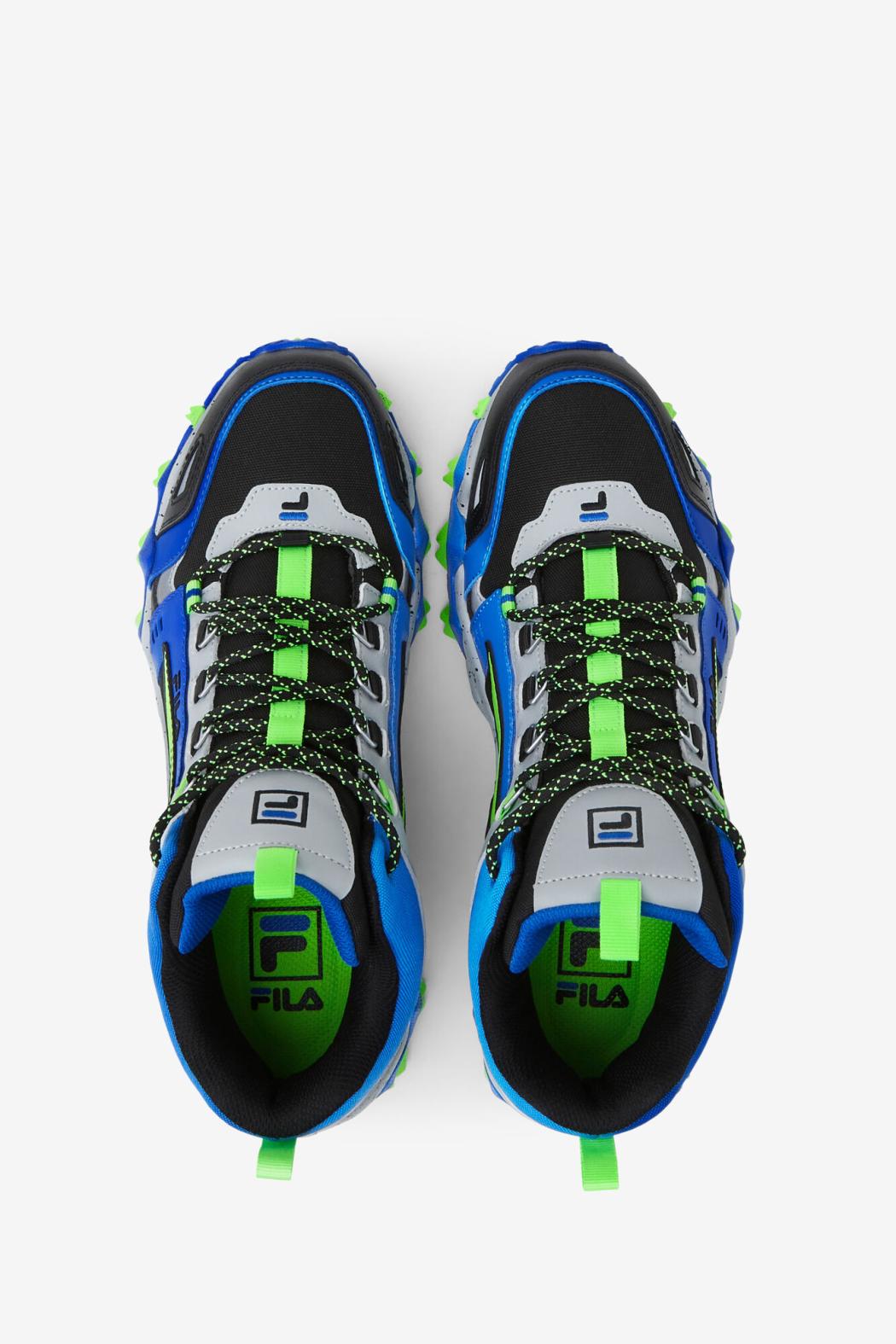 FILA Men's Oakmont Tr Mid 042 BLACK / HIGH RISE / ELECTRIC BLUE | Men Sneakers &amp; Lifestyle