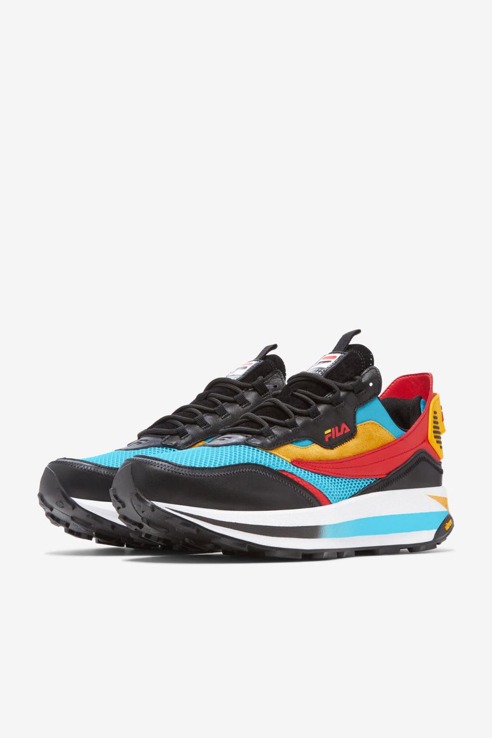 FILA Men's R1 Runner X Barneys 424 BLUEFISH / GOLD FUSION / BLACK | Men Sneakers &amp; Lifestyle