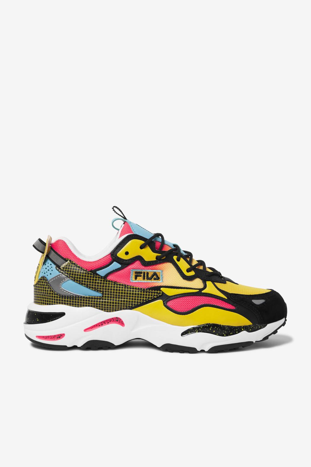 FILA Men's Ray Tracer Apex 020 BLACK / DEEP PINK / WHITE | Men Sneakers