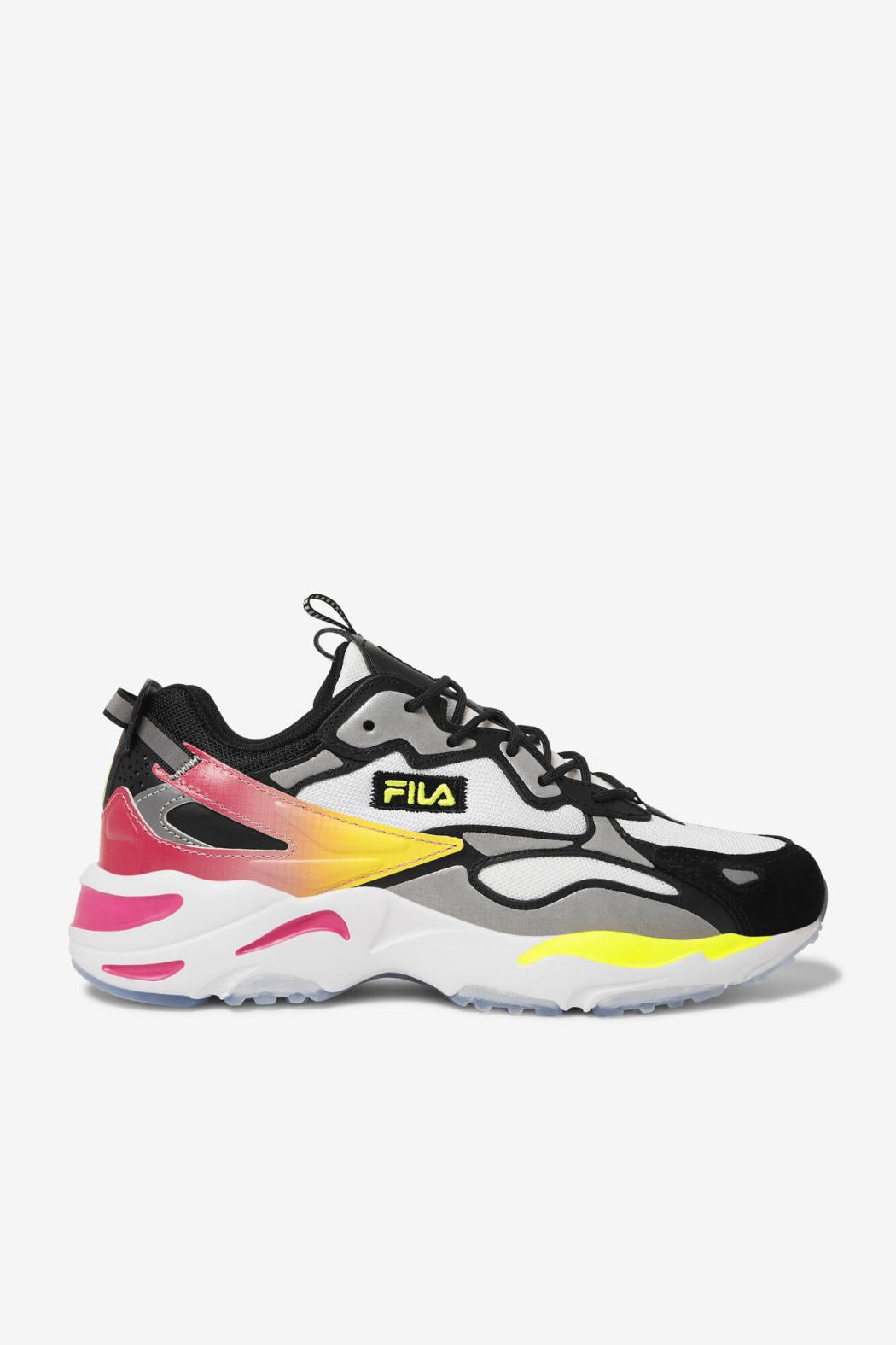 FILA Men's Ray Tracer Apex 115 WHITE / BLACK / SAFETY YELLOW | Men Ray Tracer