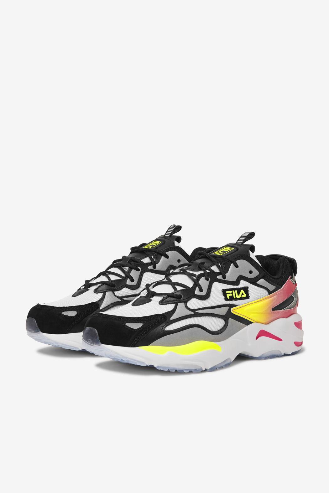 FILA Men's Ray Tracer Apex 115 WHITE / BLACK / SAFETY YELLOW | Men Ray Tracer