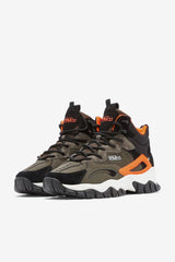 FILA Men's Ray Tracer TR 2 Mid 302 TARMAC / BLACK / SHOCKING ORANGE | Men Boots