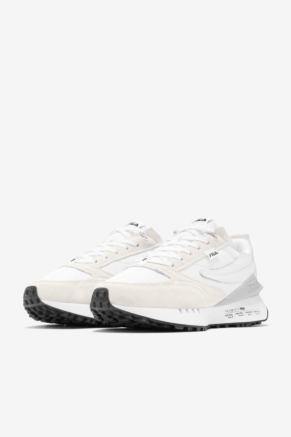 FILA Men's Renno N-Generation Patched 101 WHITE / WHITE / GLACIER GRAY | Men Renno