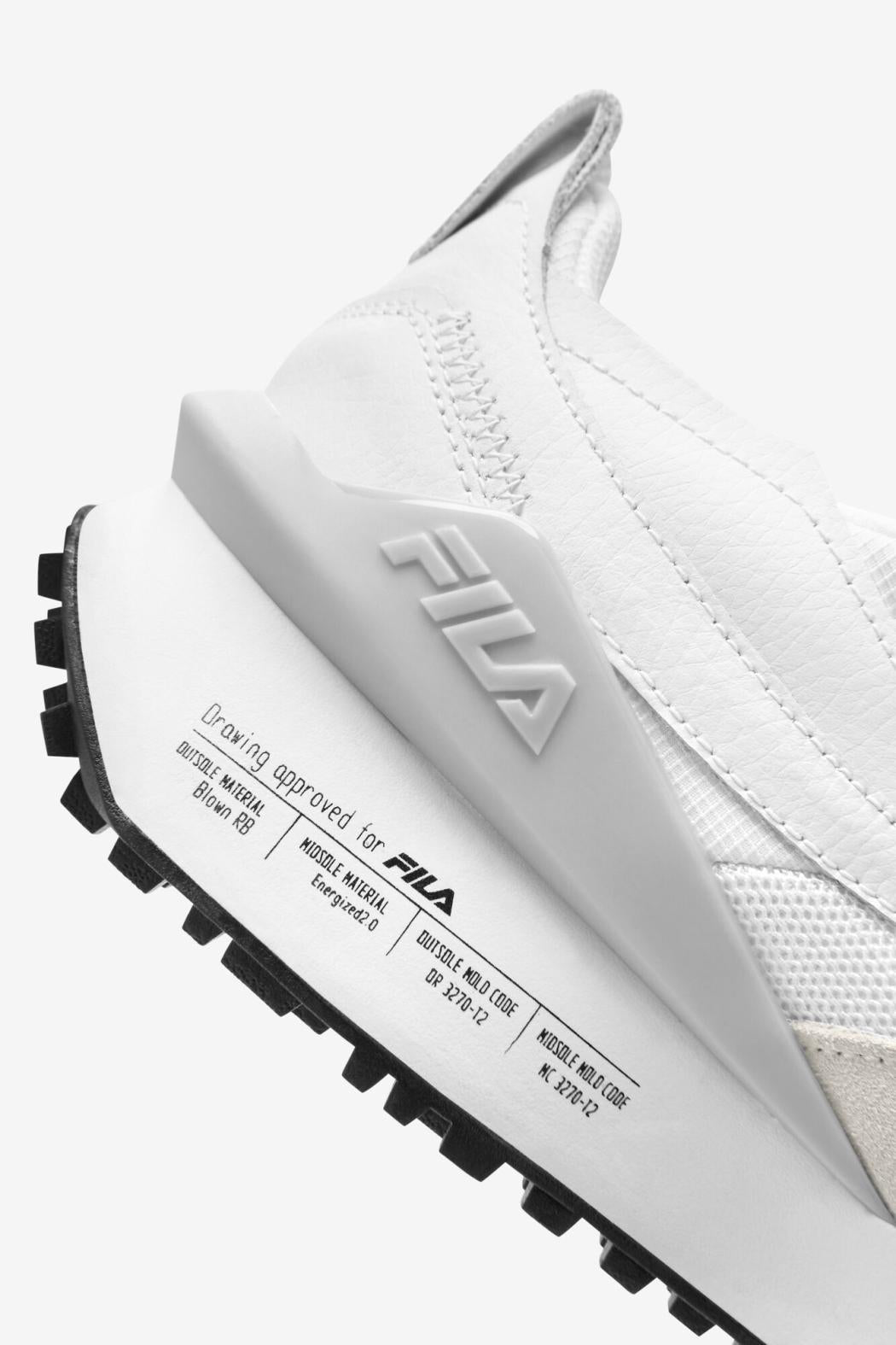 FILA Men's Renno N-Generation Patched 101 WHITE / WHITE / GLACIER GRAY | Men Renno