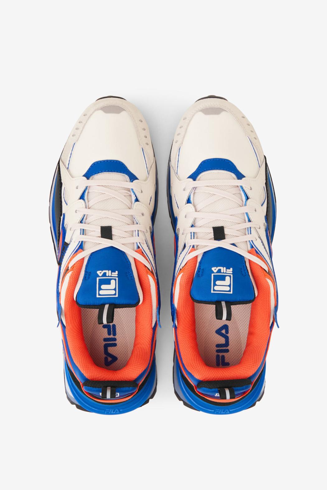 FILA Men's Sandenal 117 WHISPER WHITE / BLACK / PRINCE BLUE | Men Sneakers &amp; Lifestyle