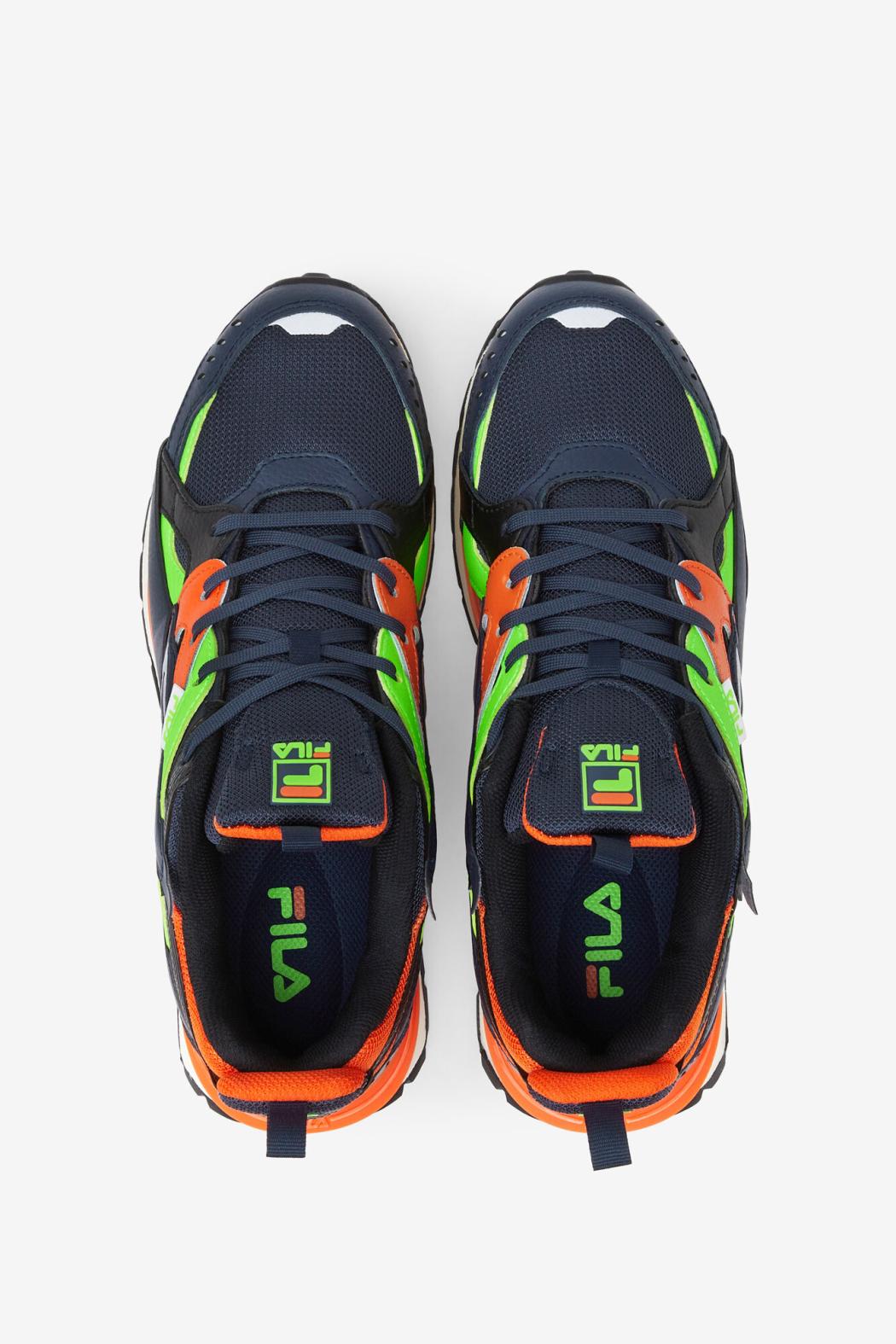 FILA Men's Sandenal 440 DRESS BLUE / RED ORANGE / GREEN GECKO | Men Sneakers &amp; Lifestyle