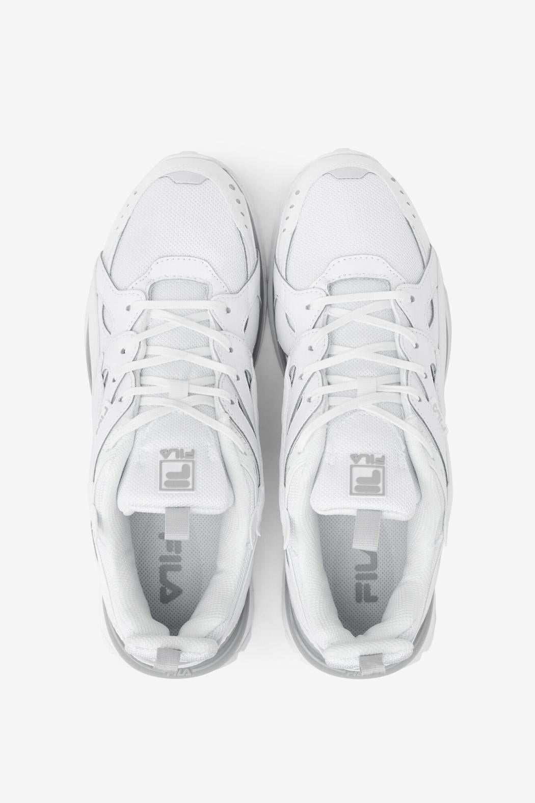 FILA Men's Sandenal Patched 101 WHITE / WHITE / GLACIER GRAY | Men Sneakers &amp; Lifestyle