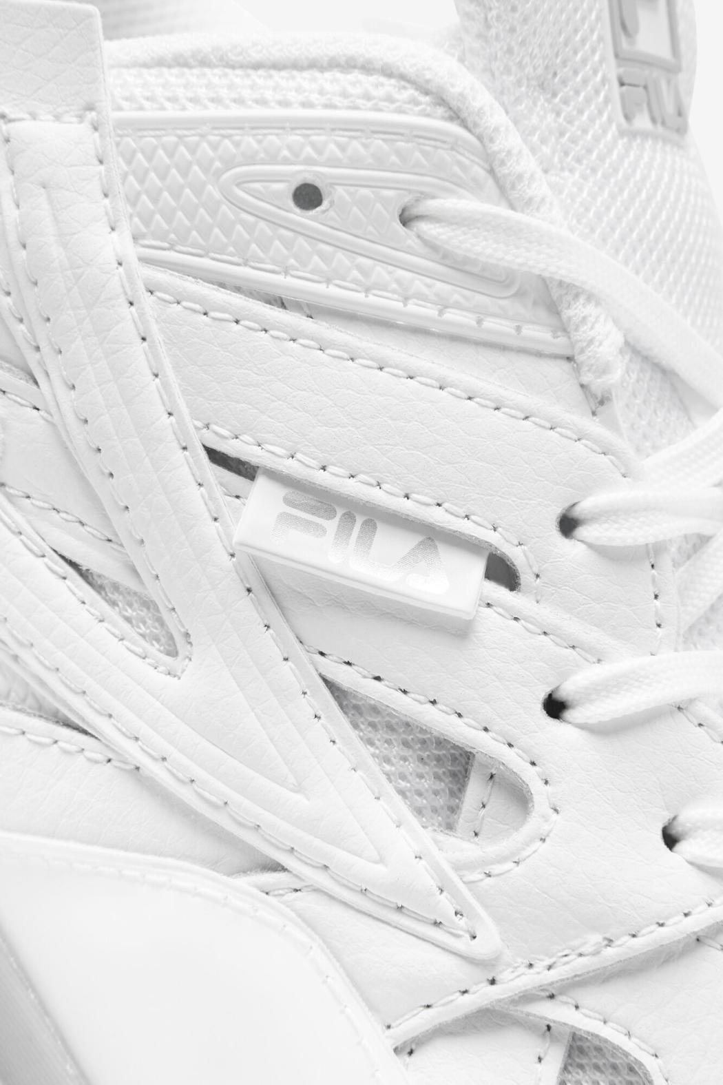 FILA Men's Sandenal Patched 101 WHITE / WHITE / GLACIER GRAY | Men Sneakers &amp; Lifestyle