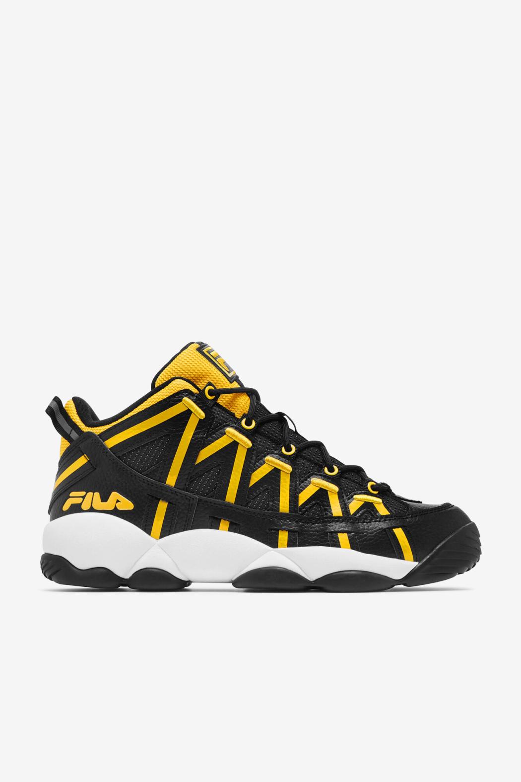 FILA Men's Stackhouse Spaghetti 016 BLACK / LEMON / WHITE | Men Sneakers &amp; Lifestyle
