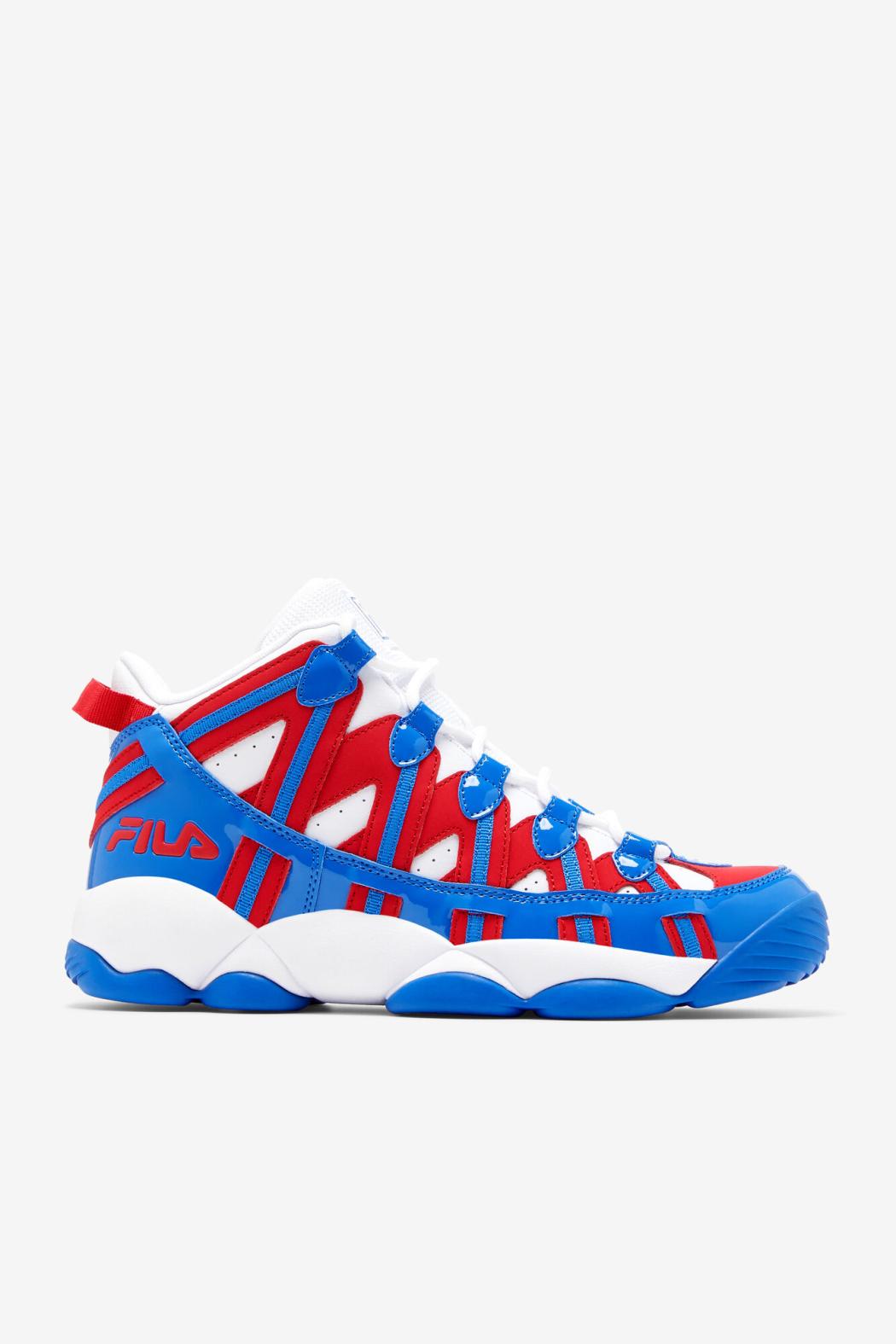 FILA Men's Stackhouse Spaghetti 125 WHITE / RED / PRINCE BLUE | Men Sneakers &amp; Lifestyle
